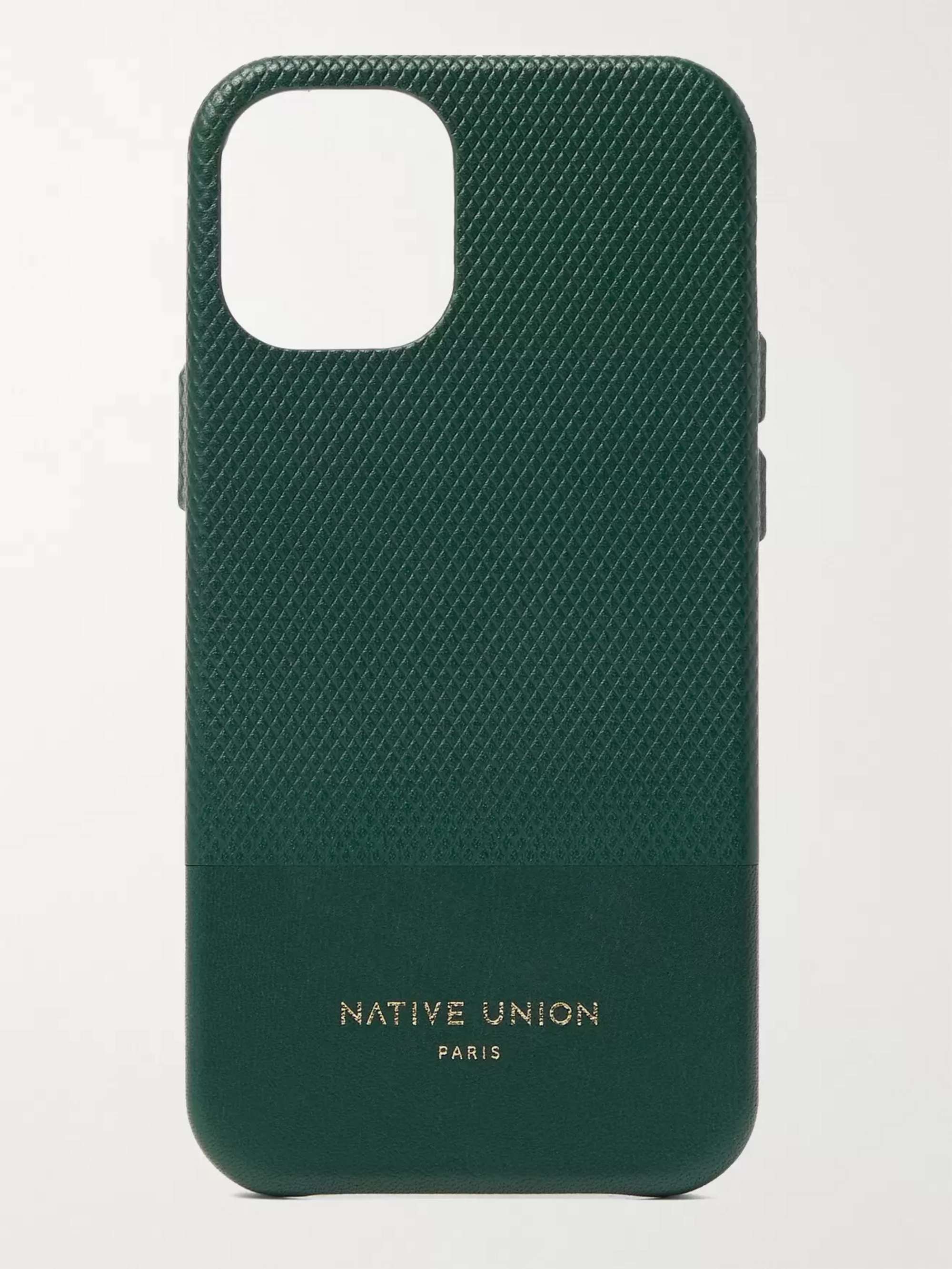 NATIVE UNION Clic Heritage Textured-Leather iPhone 12 Mini Case for Men |  MR PORTER