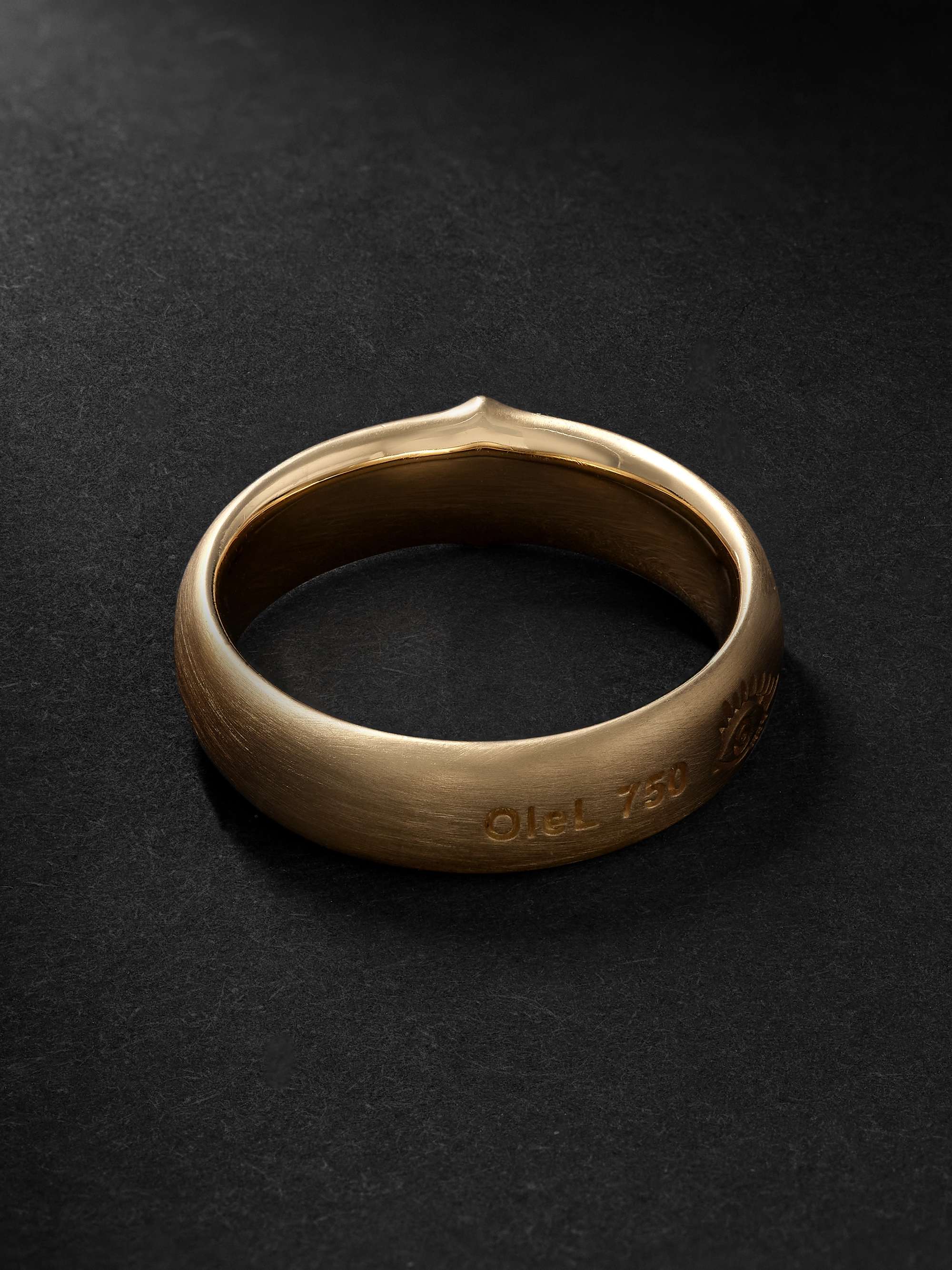 OLE LYNGGAARD COPENHAGEN Julius Engraved Gold Ring | MR PORTER