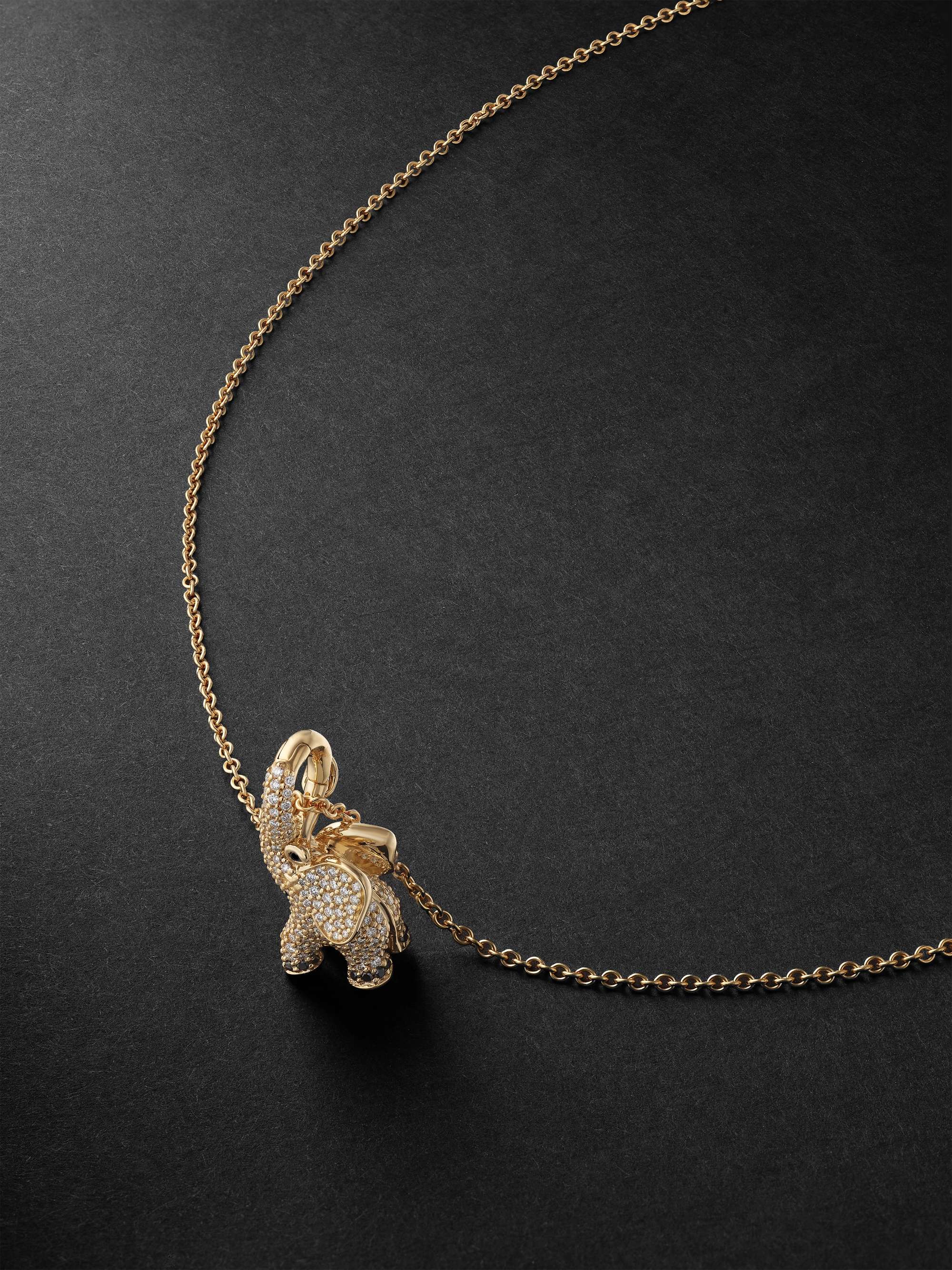OLE LYNGGAARD COPENHAGEN Elephant Gold and Diamond Necklace for Men | MR  PORTER
