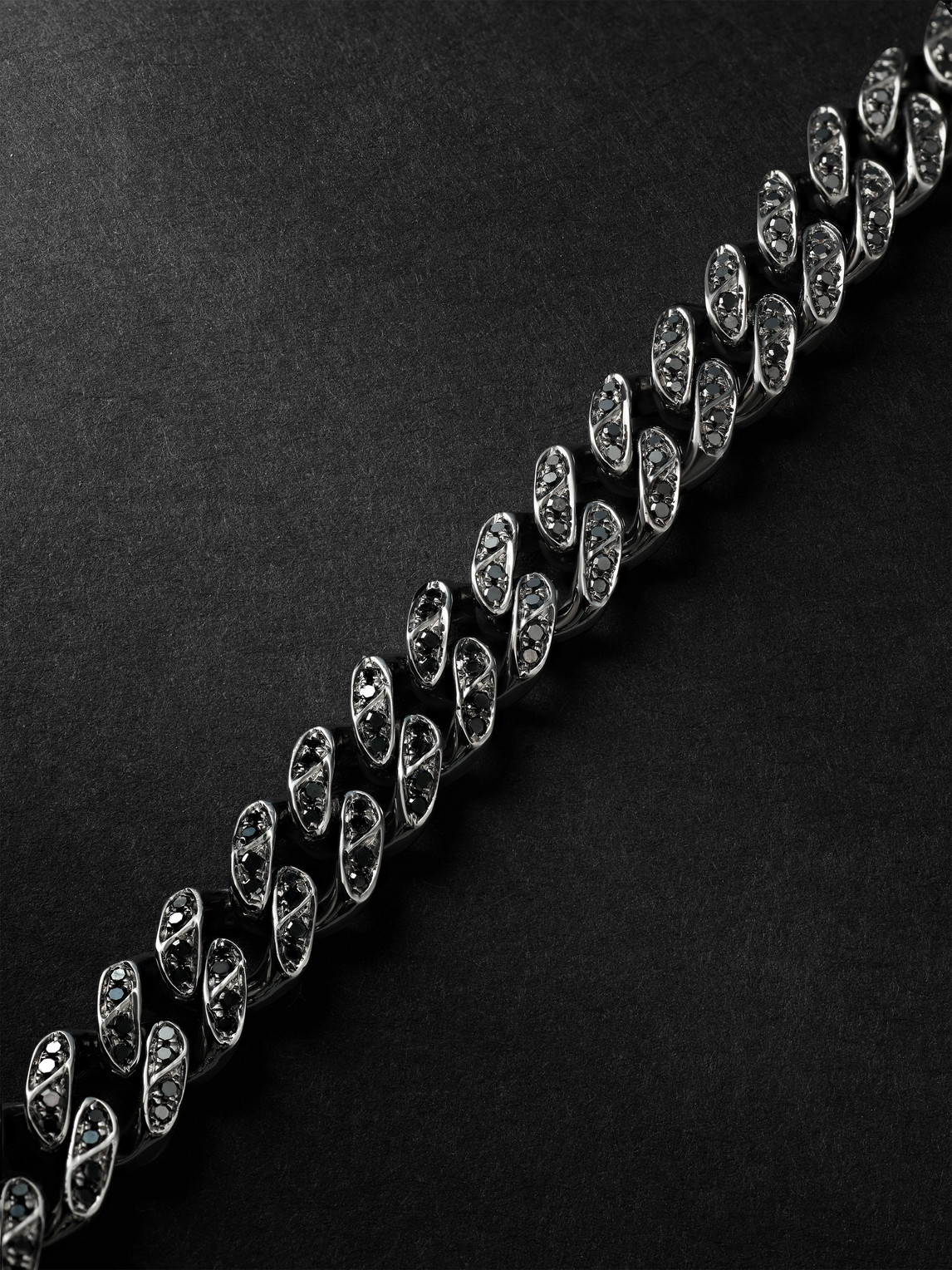 Shop Shay Blackened Gold Diamond Bracelet