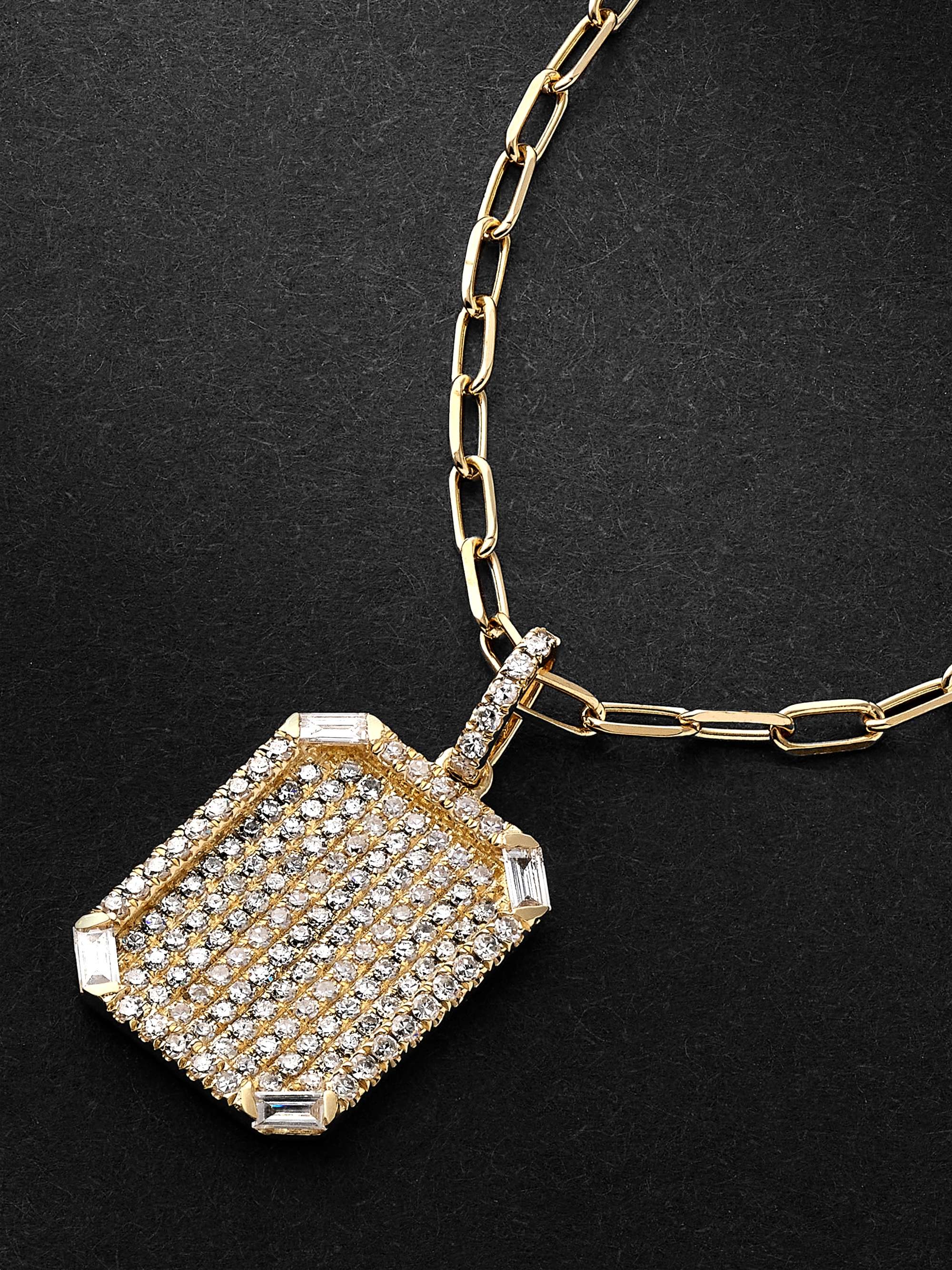SHAY Gold Diamond Pendant Necklace for Men | MR PORTER