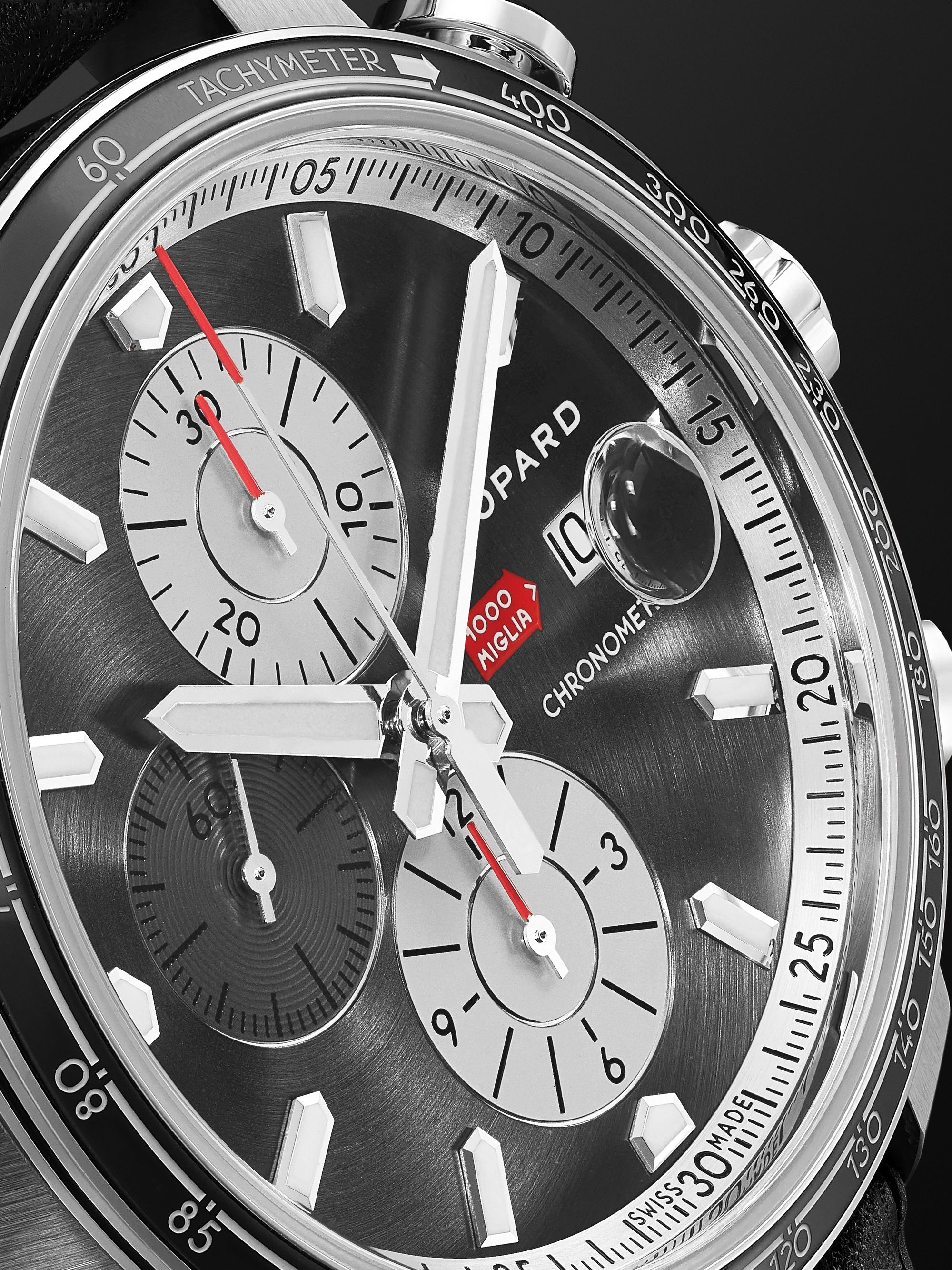 CHOPARD Mille Miglia 2021 Race Edition Limited Edition Automatic Chronograph 44mm Stainless Steel and Leather Watch, Ref. No.