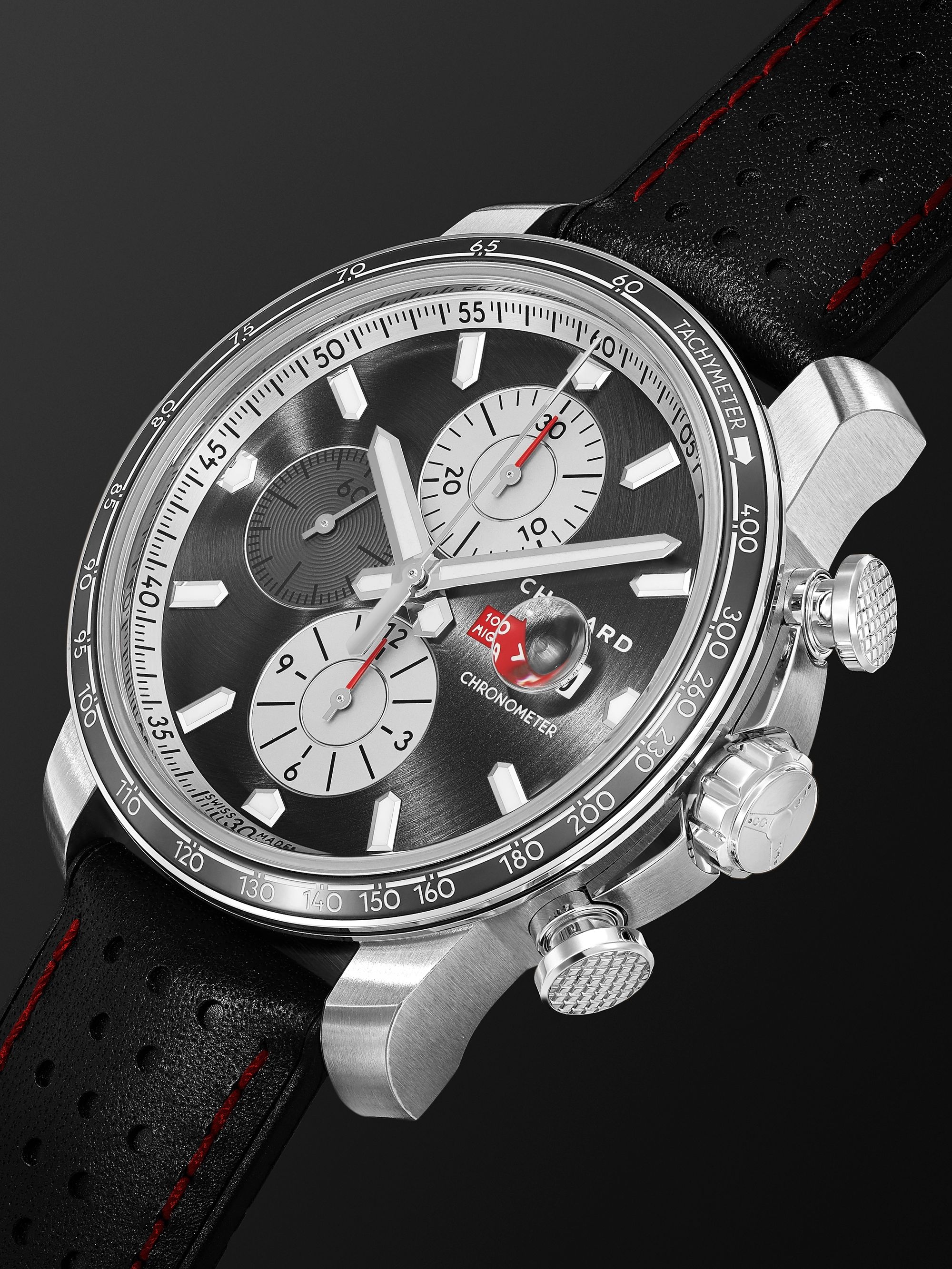 CHOPARD Mille Miglia 2021 Race Edition Limited Edition Automatic Chronograph 44mm Stainless Steel and Leather Watch, Ref. No.