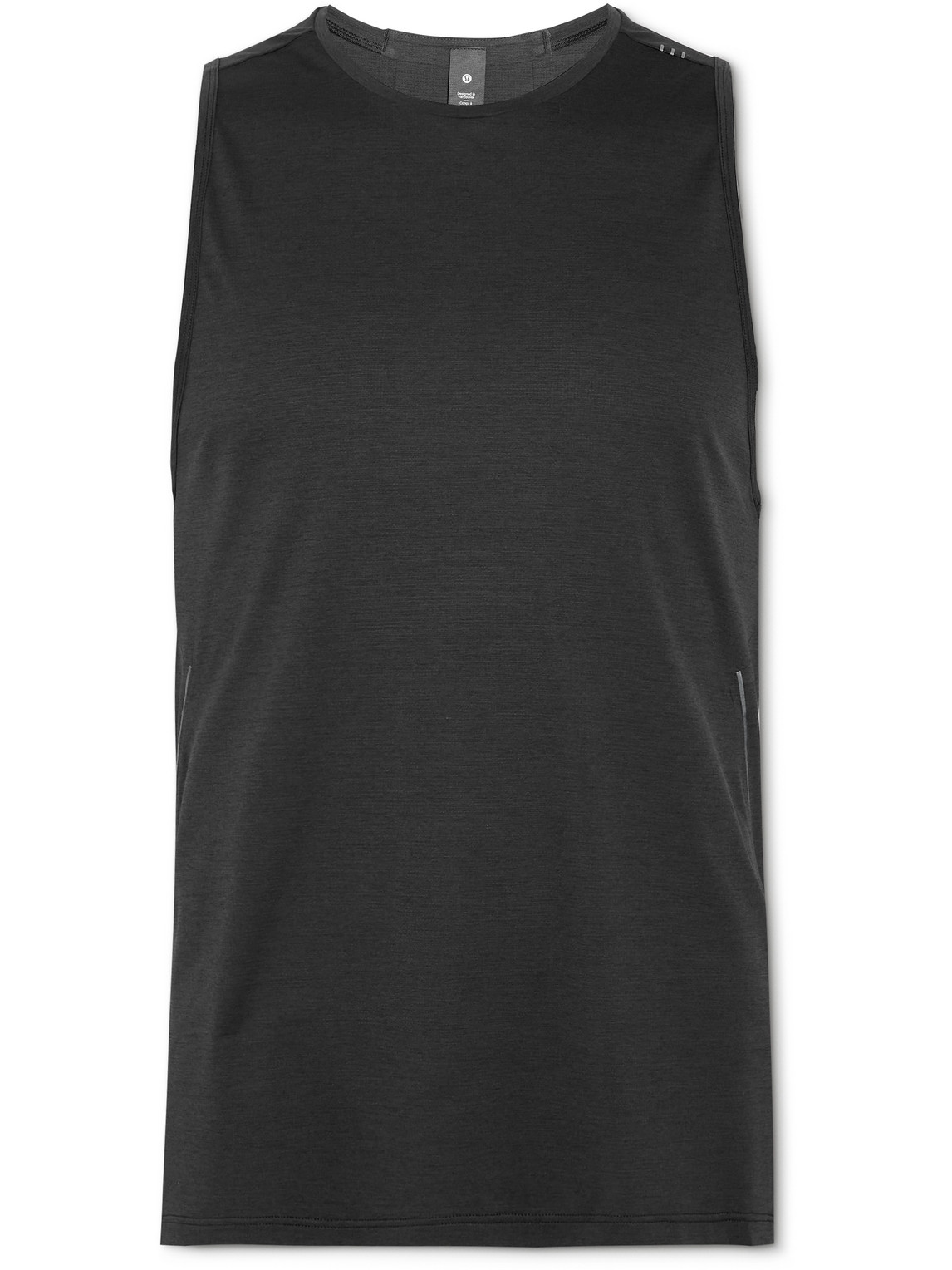Lululemon Fast And Free Recycled Breathe Light Mesh Tank Top In Black