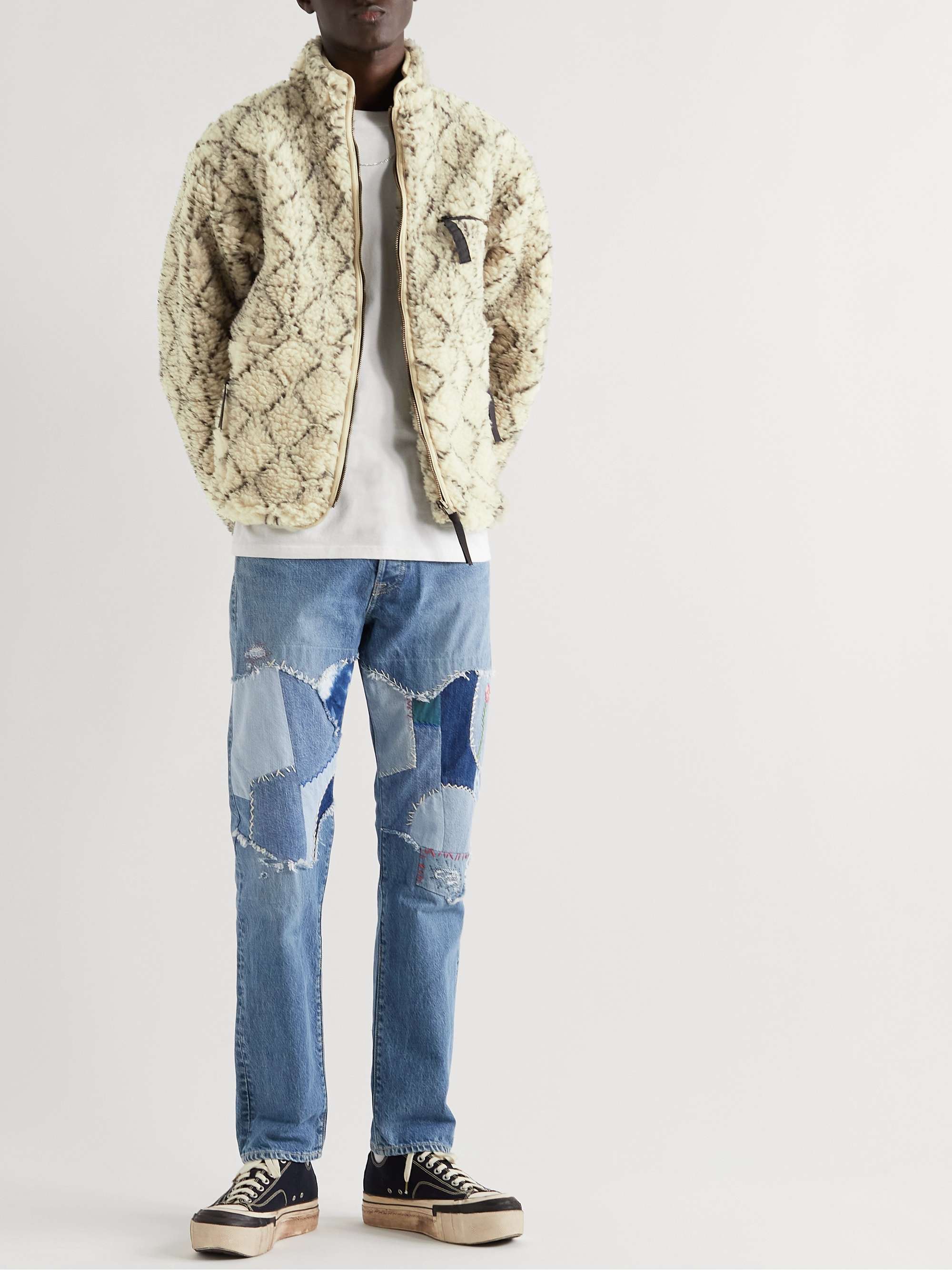 KAPITAL Do-Gi Boa Reversible Printed Fleece and Shell Bomber Jacket for Men  | MR PORTER