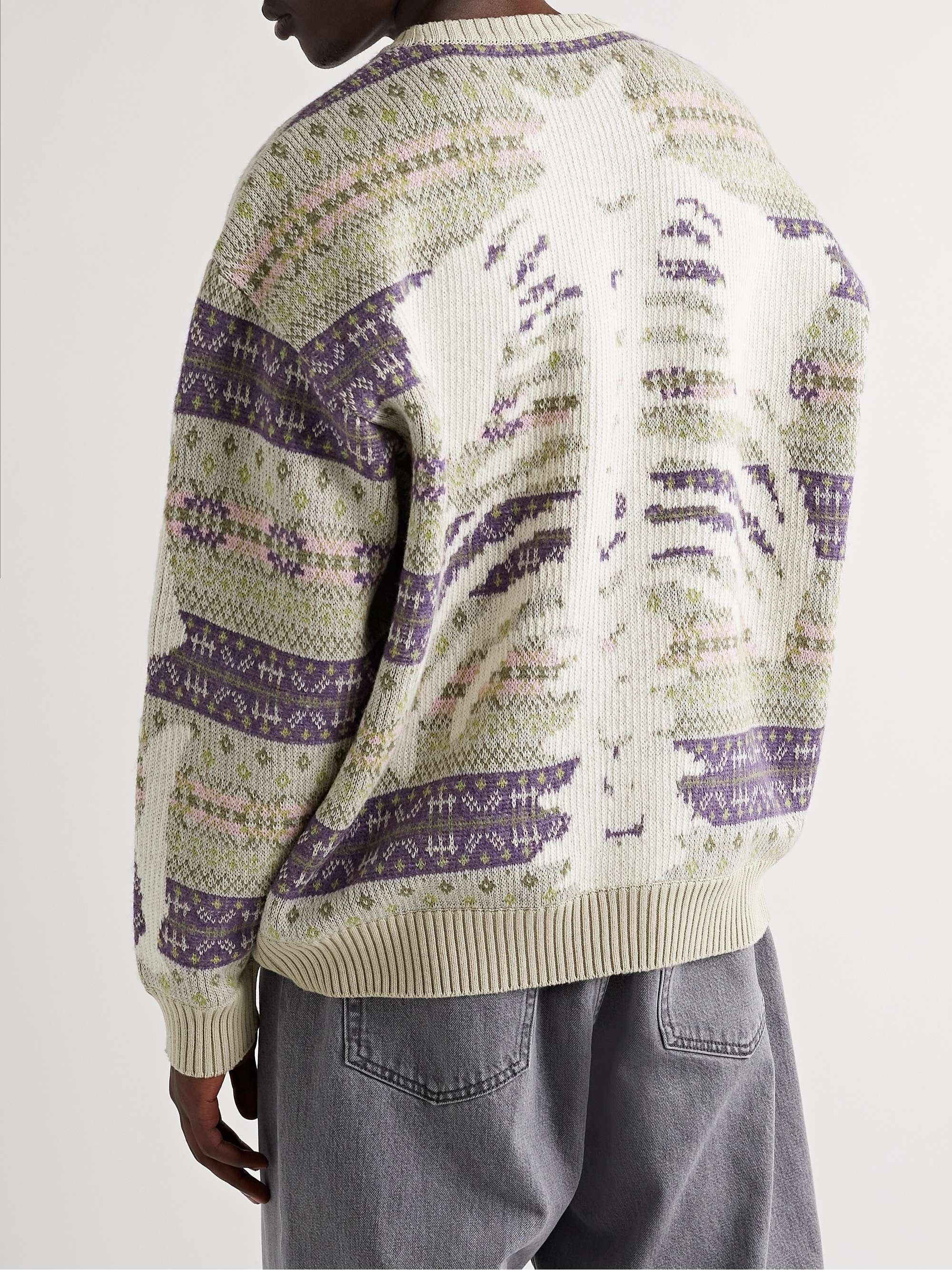 KAPITAL Intarsia Fair Isle Wool-Blend Sweater | MR PORTER