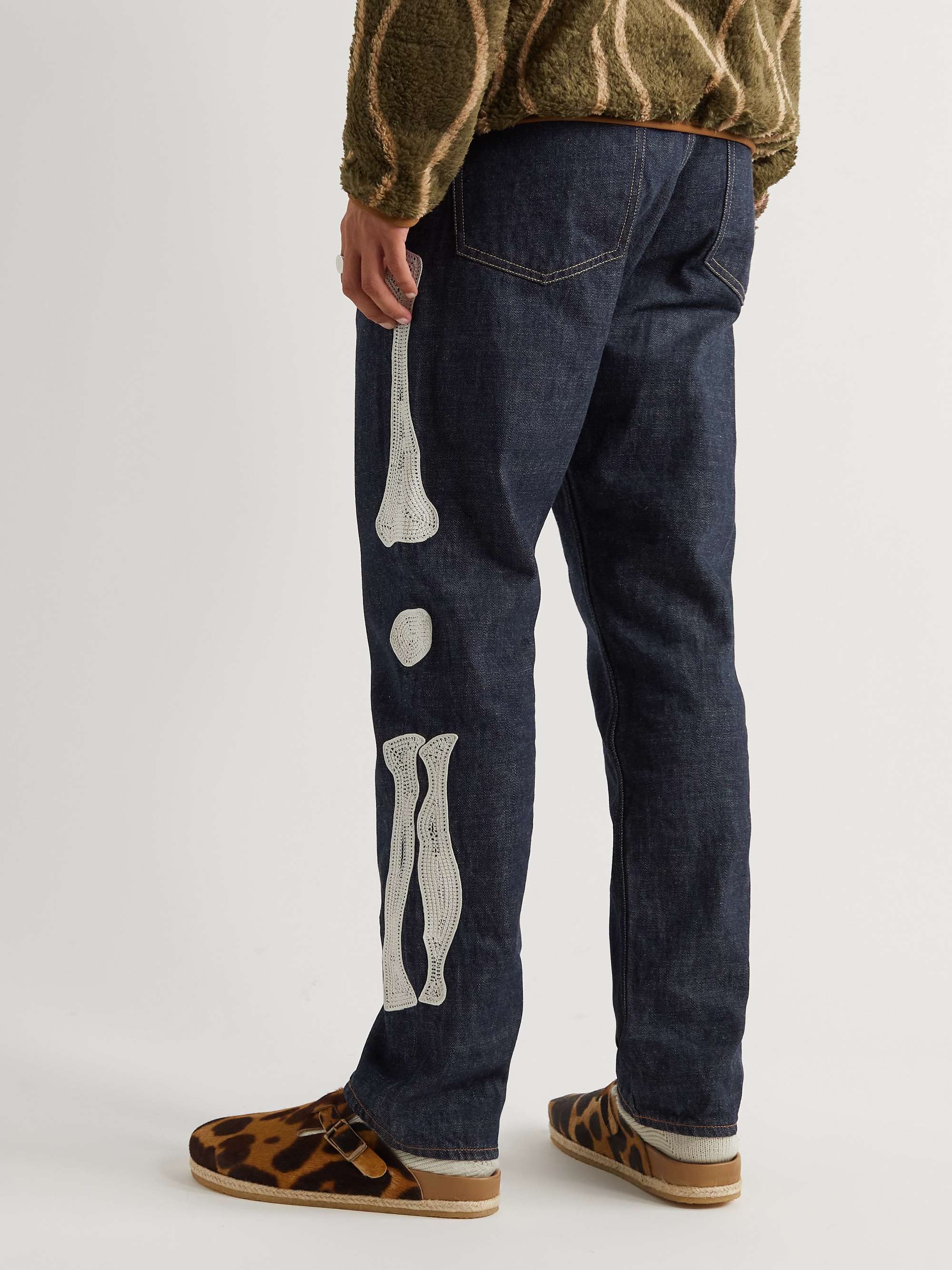 KAPITAL Okagilly Straight-Leg Appliquéd Jeans | MR PORTER