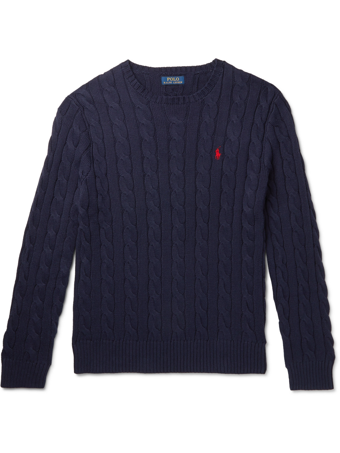 Polo Ralph Lauren - Cable-Knit Cotton Sweater - Men - Blue - XXL for Men