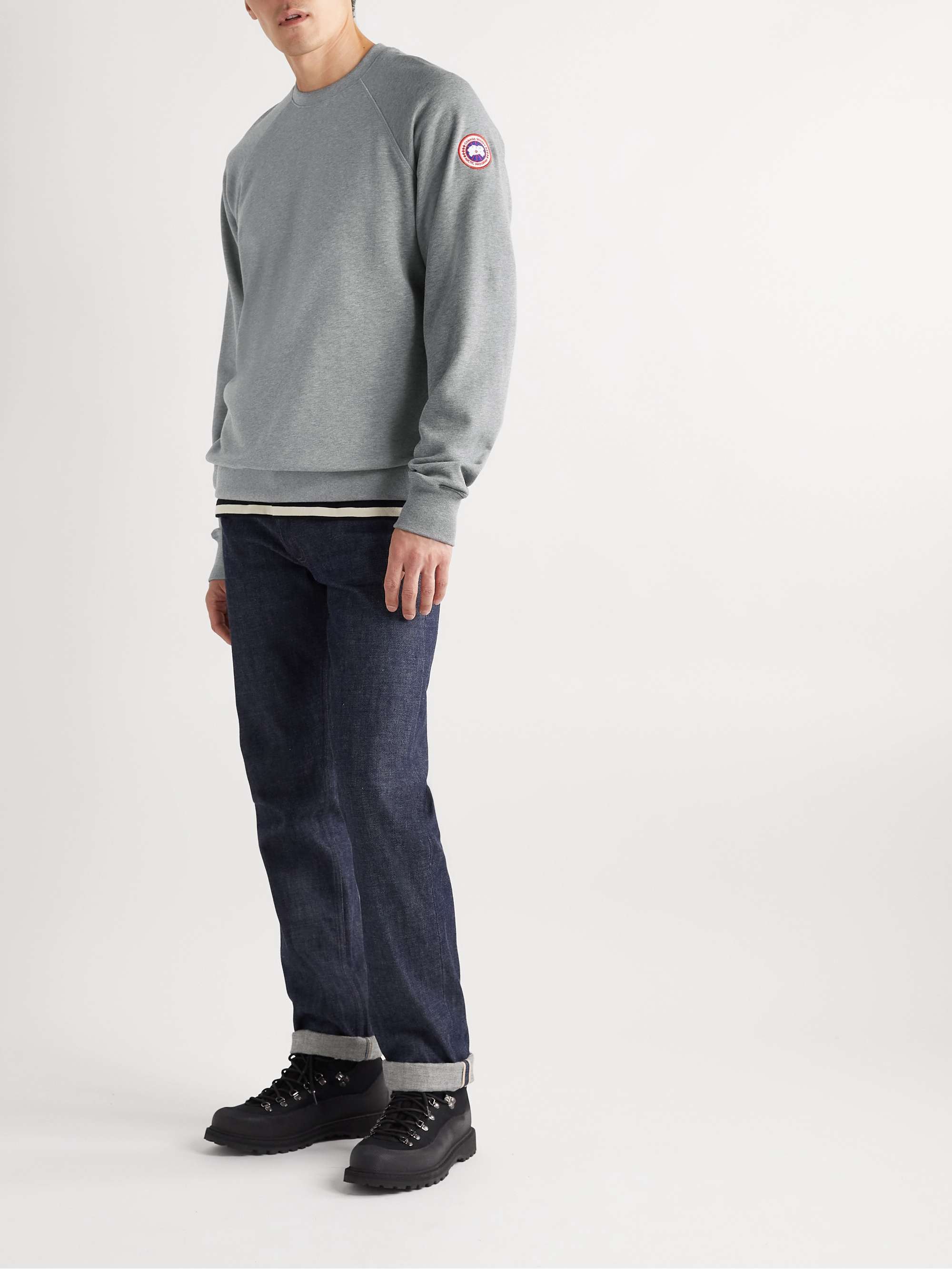 CANADA GOOSE Huron Sweatshirt aus Baumwoll-Jersey mit Logoapplikation