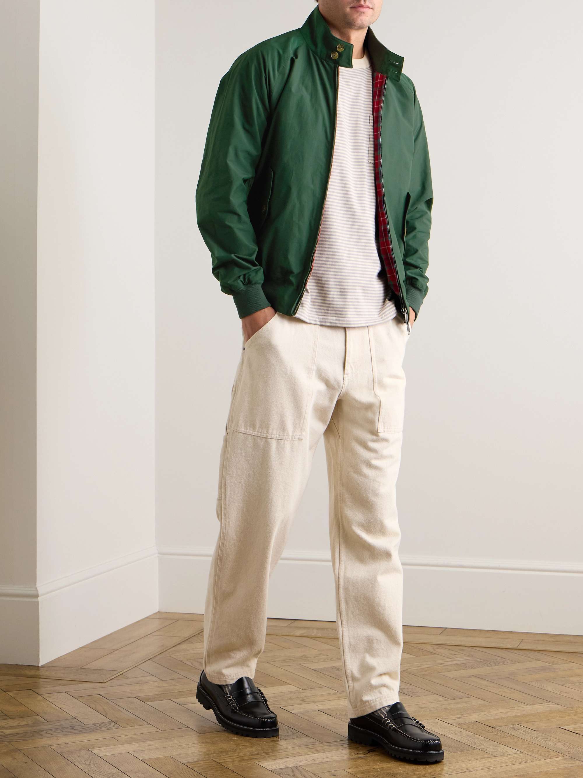 Green G9 Cotton-Blend Harrington Jacket | BARACUTA | MR PORTER