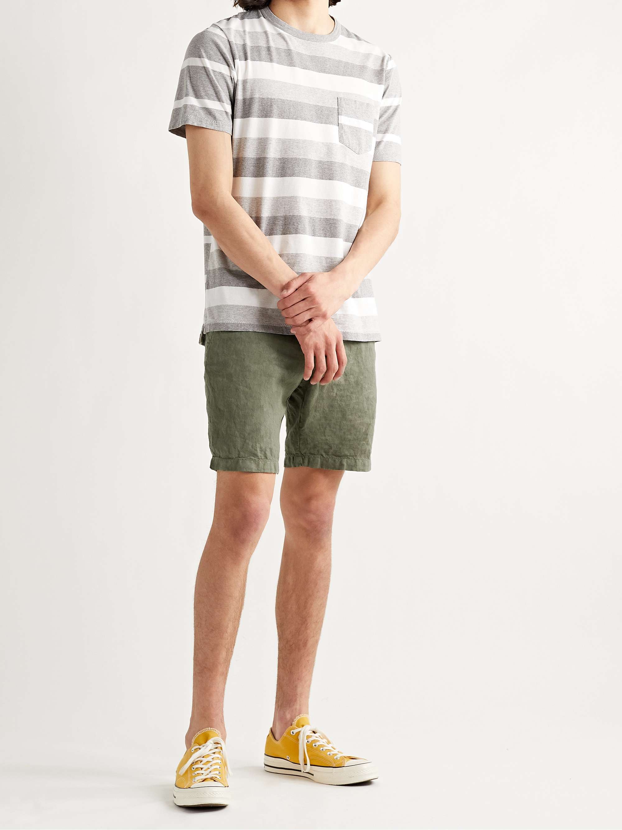 HARTFORD Slim-Fit Linen Drawstring Shorts for Men | MR PORTER