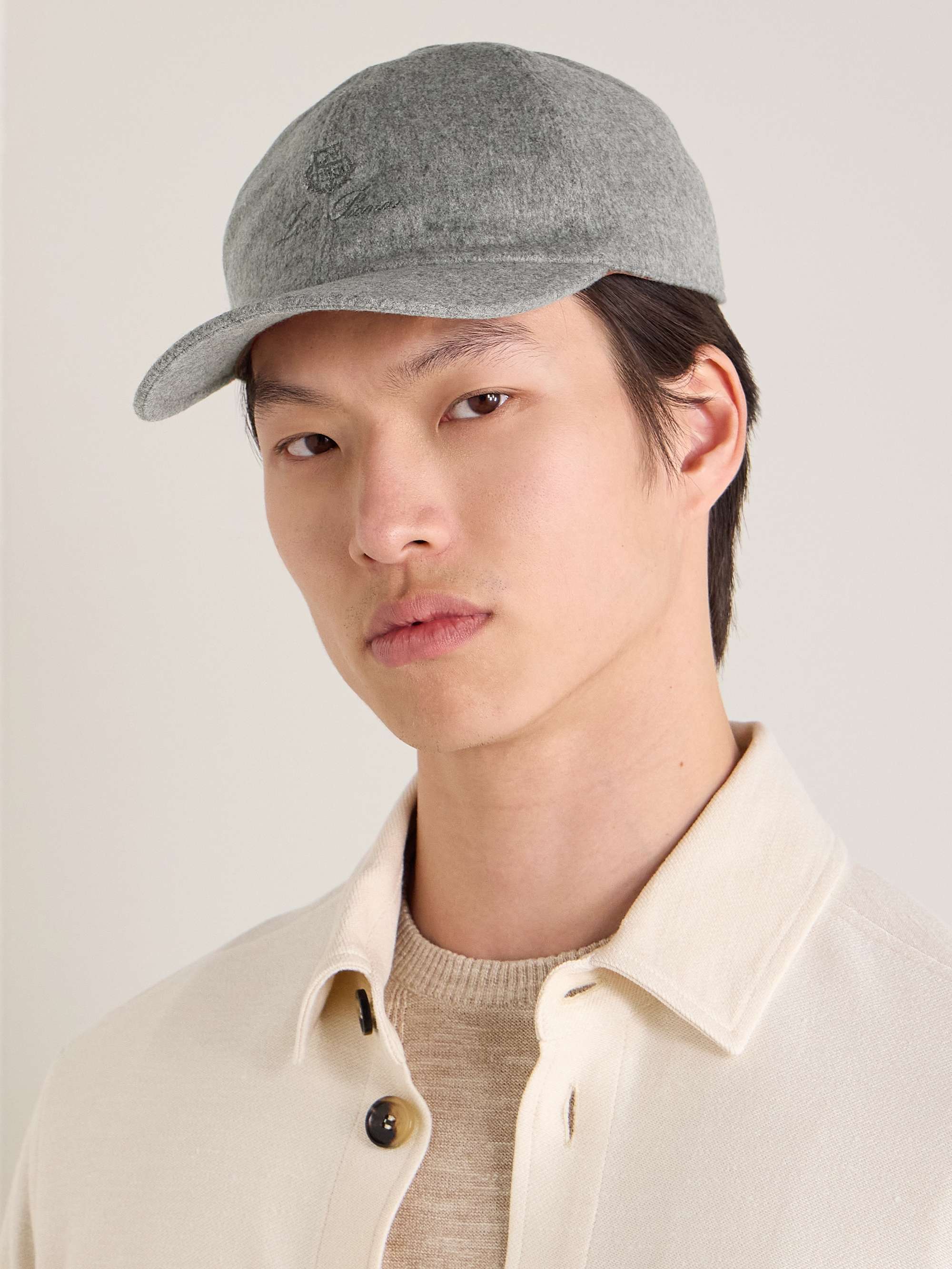 LORO PIANA Logo-Embroidered Storm System Baby Cashmere Baseball Cap for Men  | MR PORTER