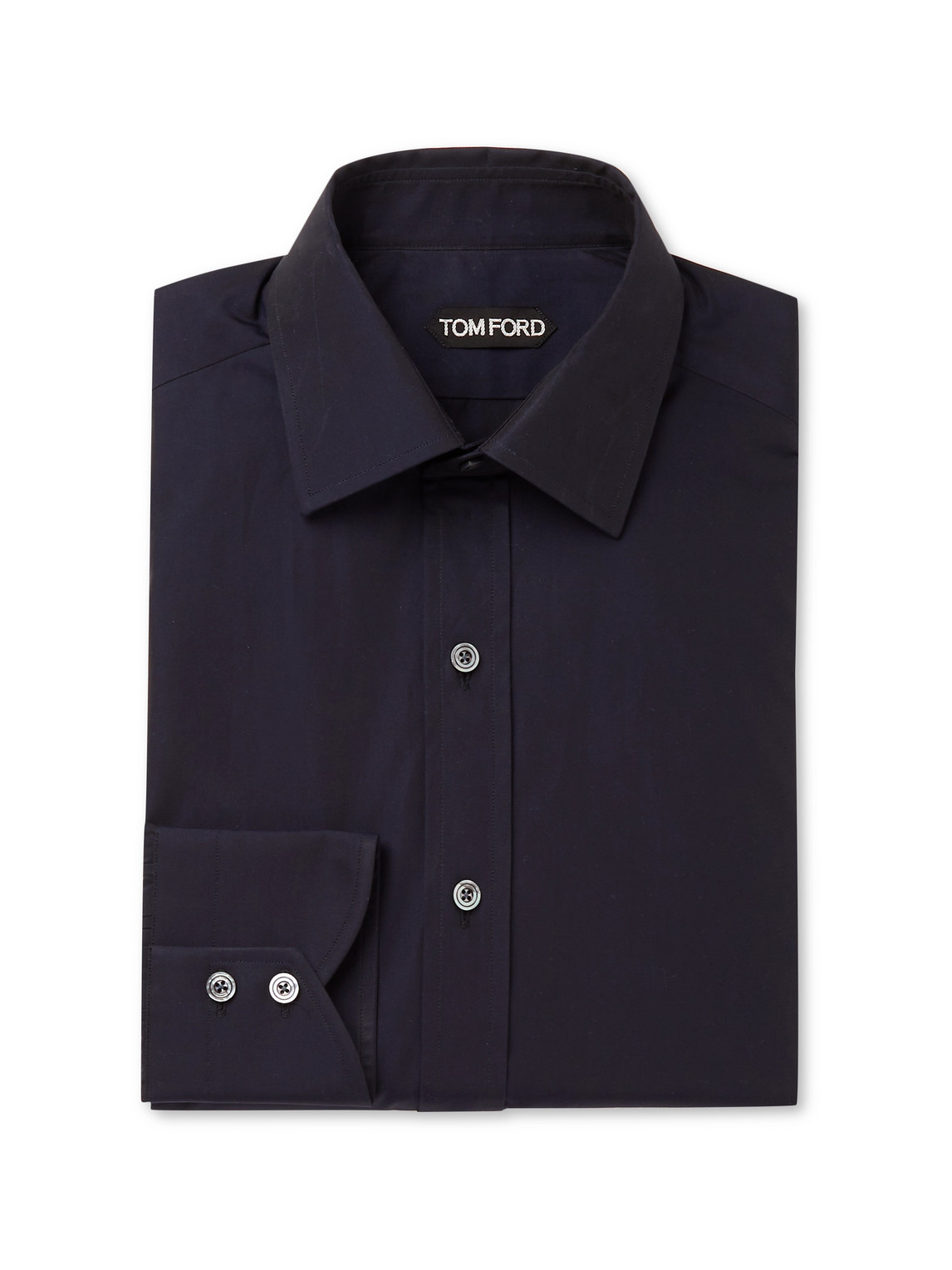 Tom Ford Slim-fit Cotton Shirt In Blue