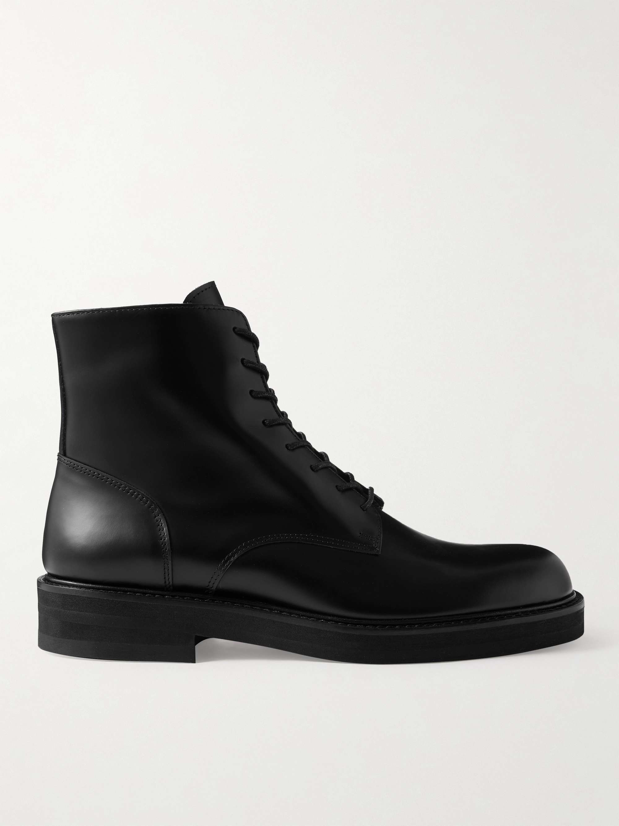 MR P. Jacques Glossed-Leather Boots | MR PORTER