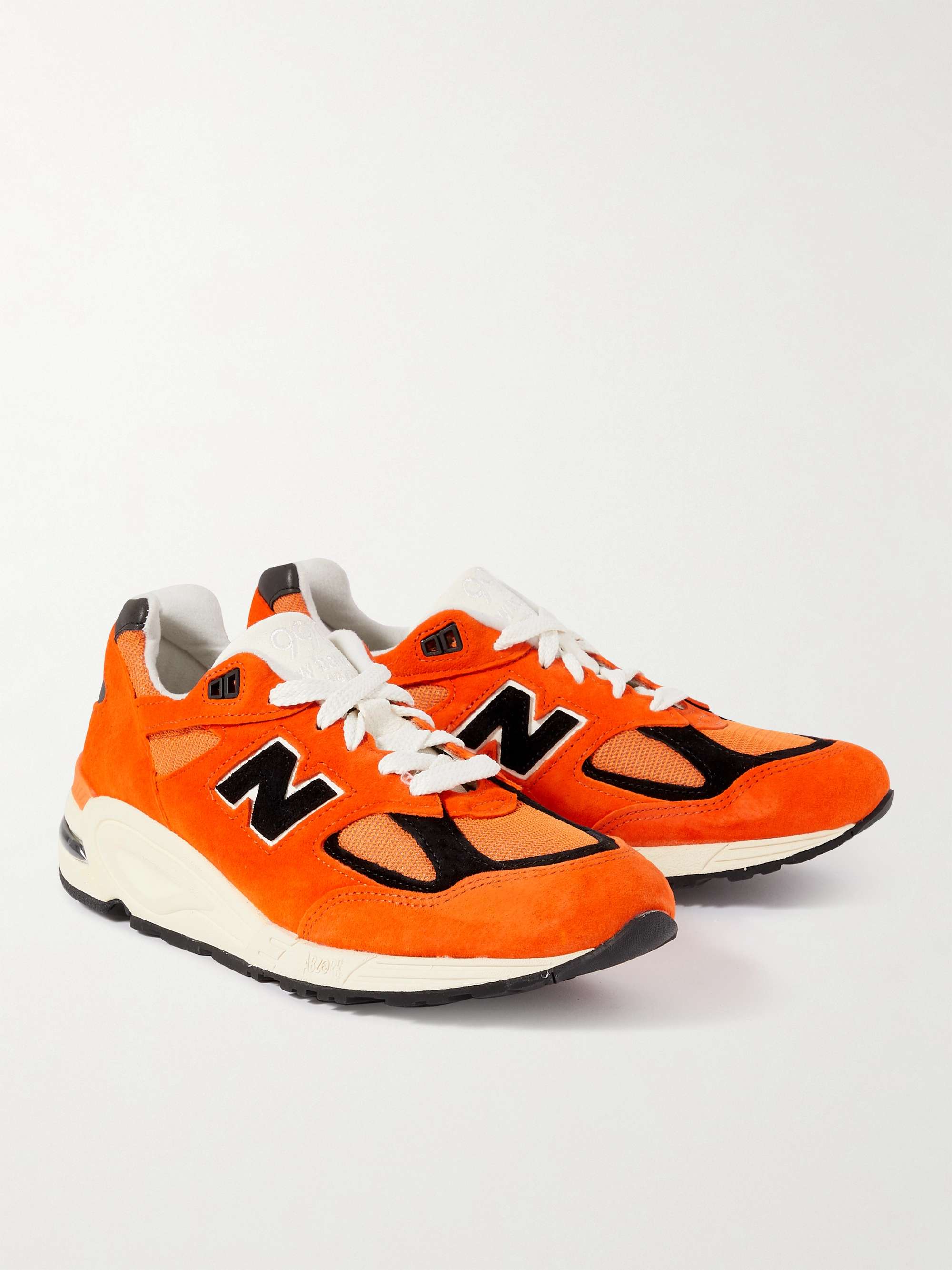NEW BALANCE MADE in USA 990v2 Mesh and Suede Sneakers | MR PORTER