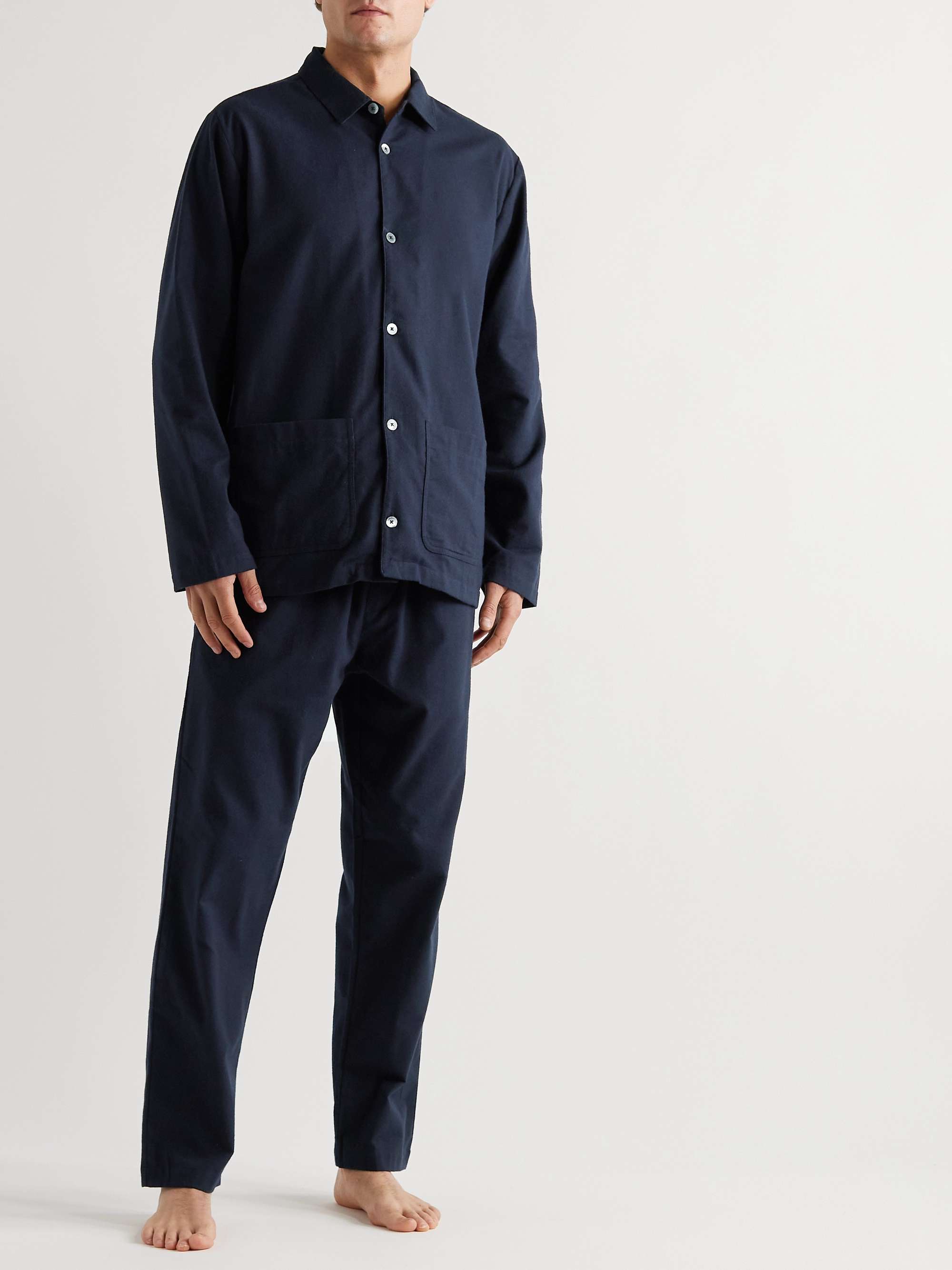 DESMOND & DEMPSEY Brushed Cotton-Flannel Pyjama Set for Men | MR PORTER