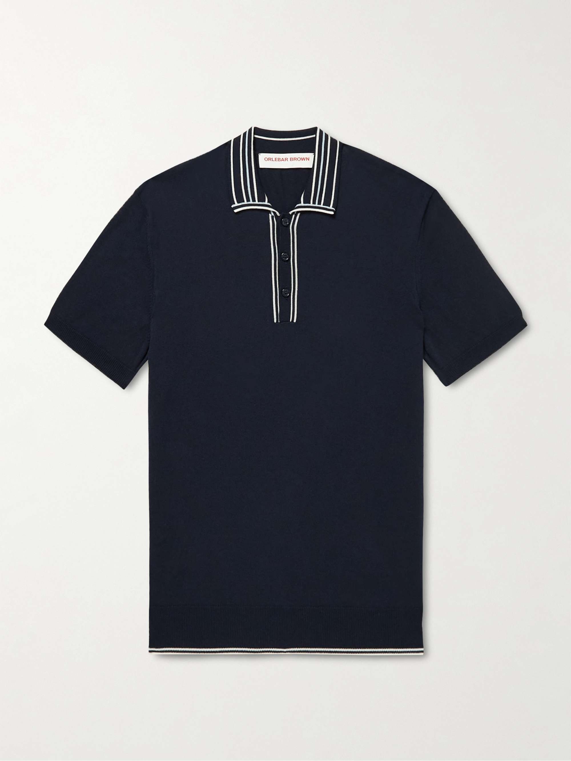 ORLEBAR BROWN Maurice Striped Cotton Polo Shirt for Men | MR PORTER