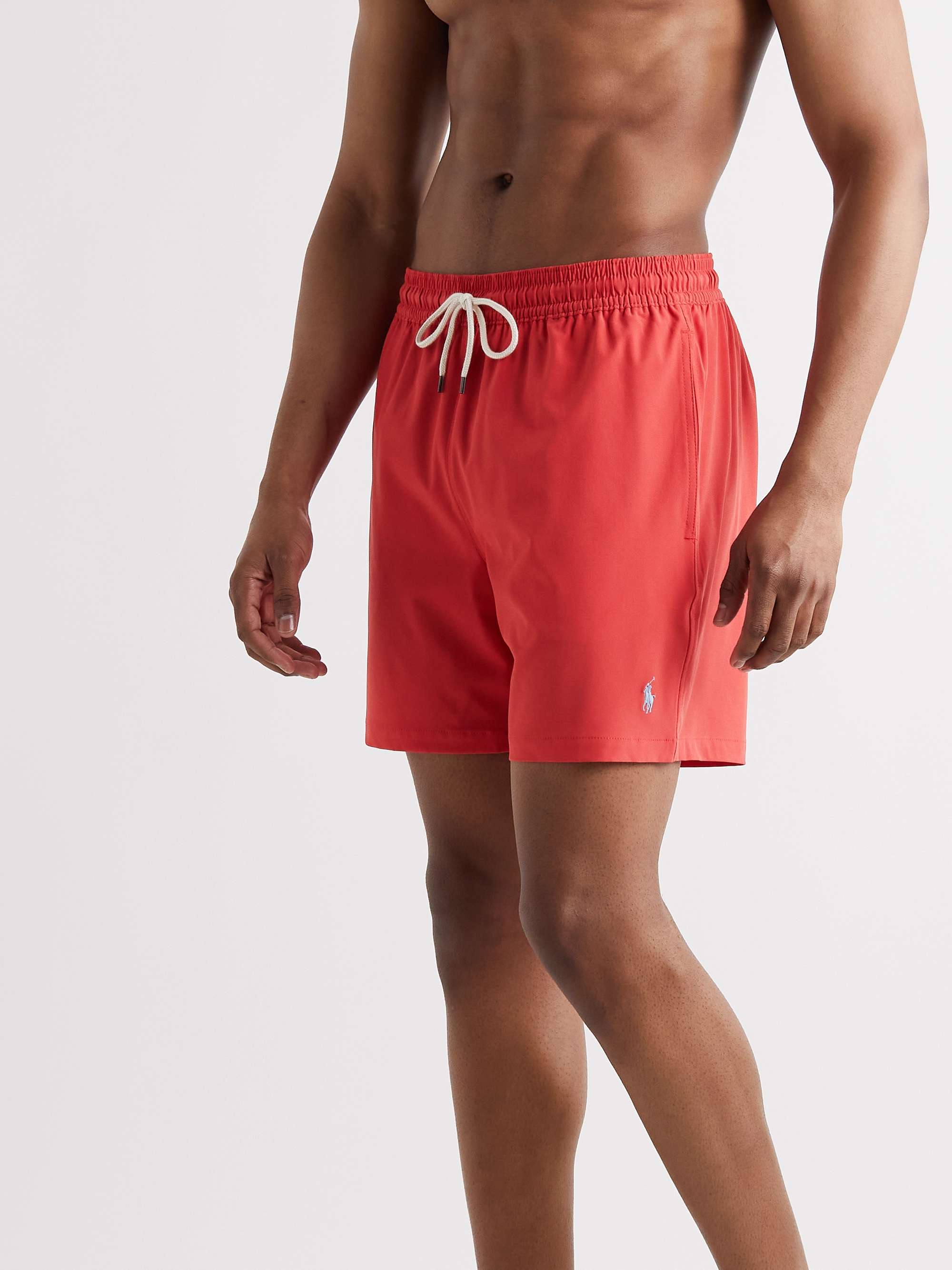 Red Traveler Mid-Length Recycled Swim Shorts | POLO RALPH LAUREN | MR PORTER