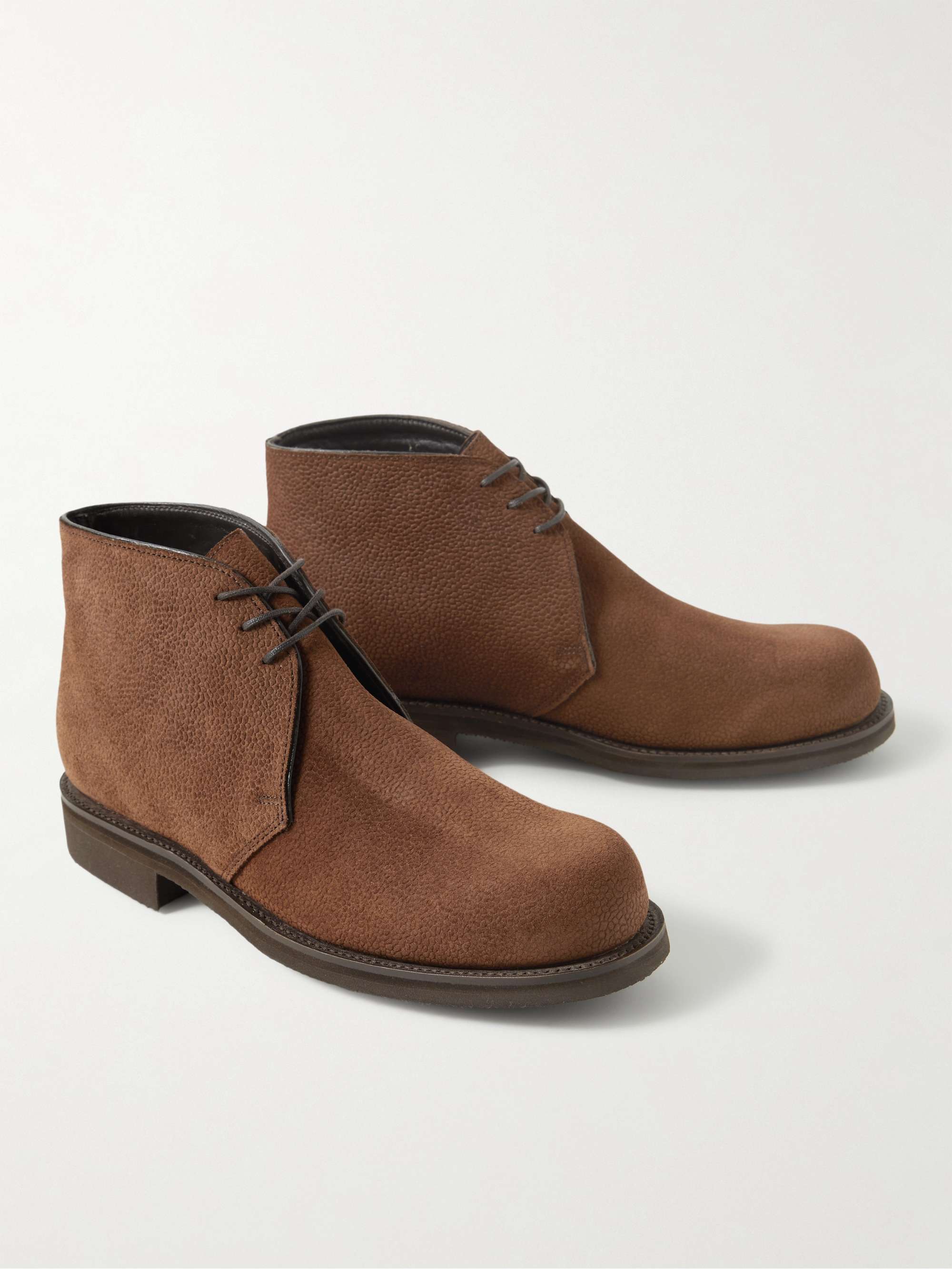 GEORGE CLEVERLEY Jacob Full-Grain Suede Chukka Boots for Men | MR PORTER