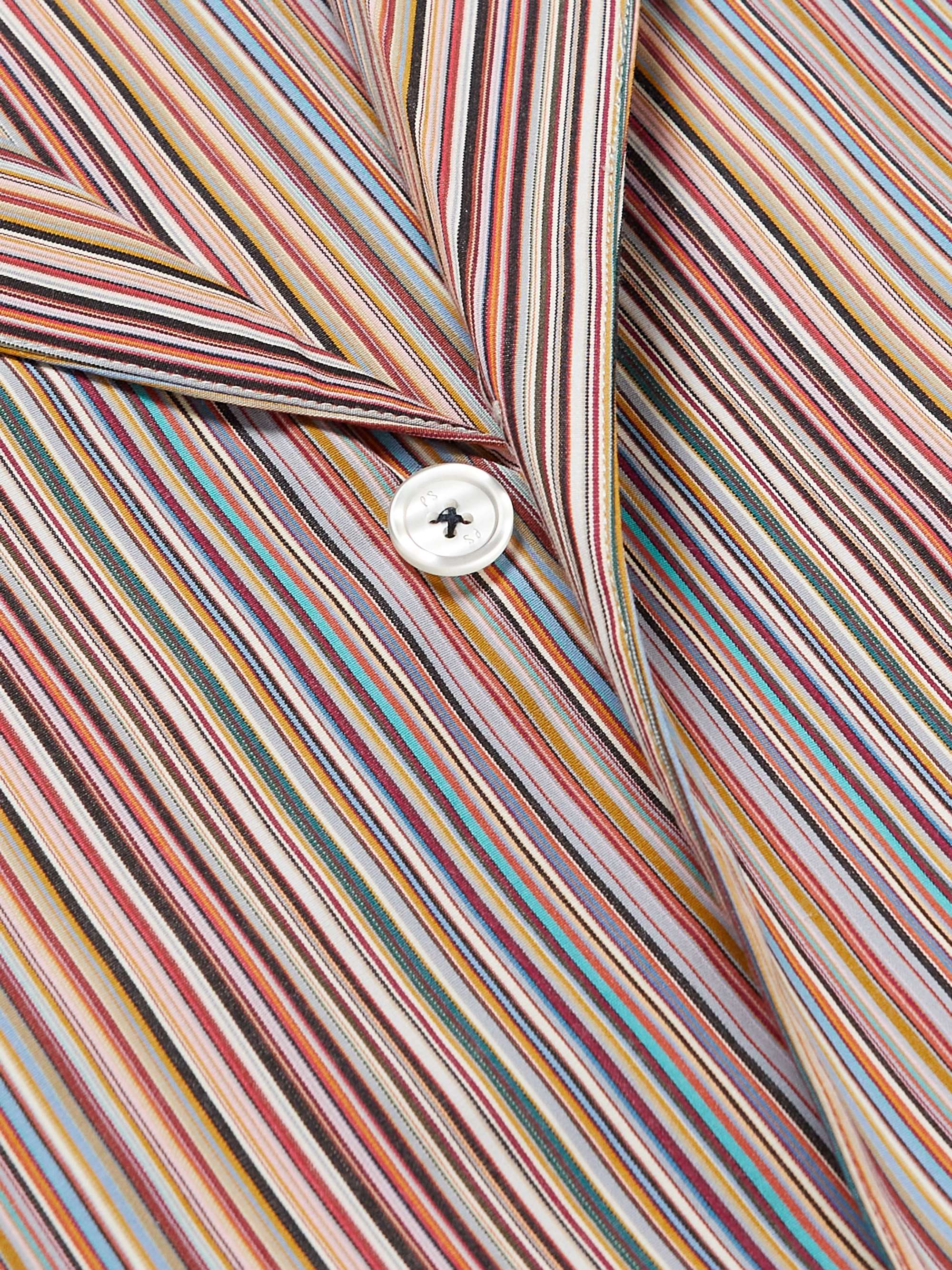 Red Striped Cotton-Poplin Pyjama Set | PAUL SMITH | MR PORTER