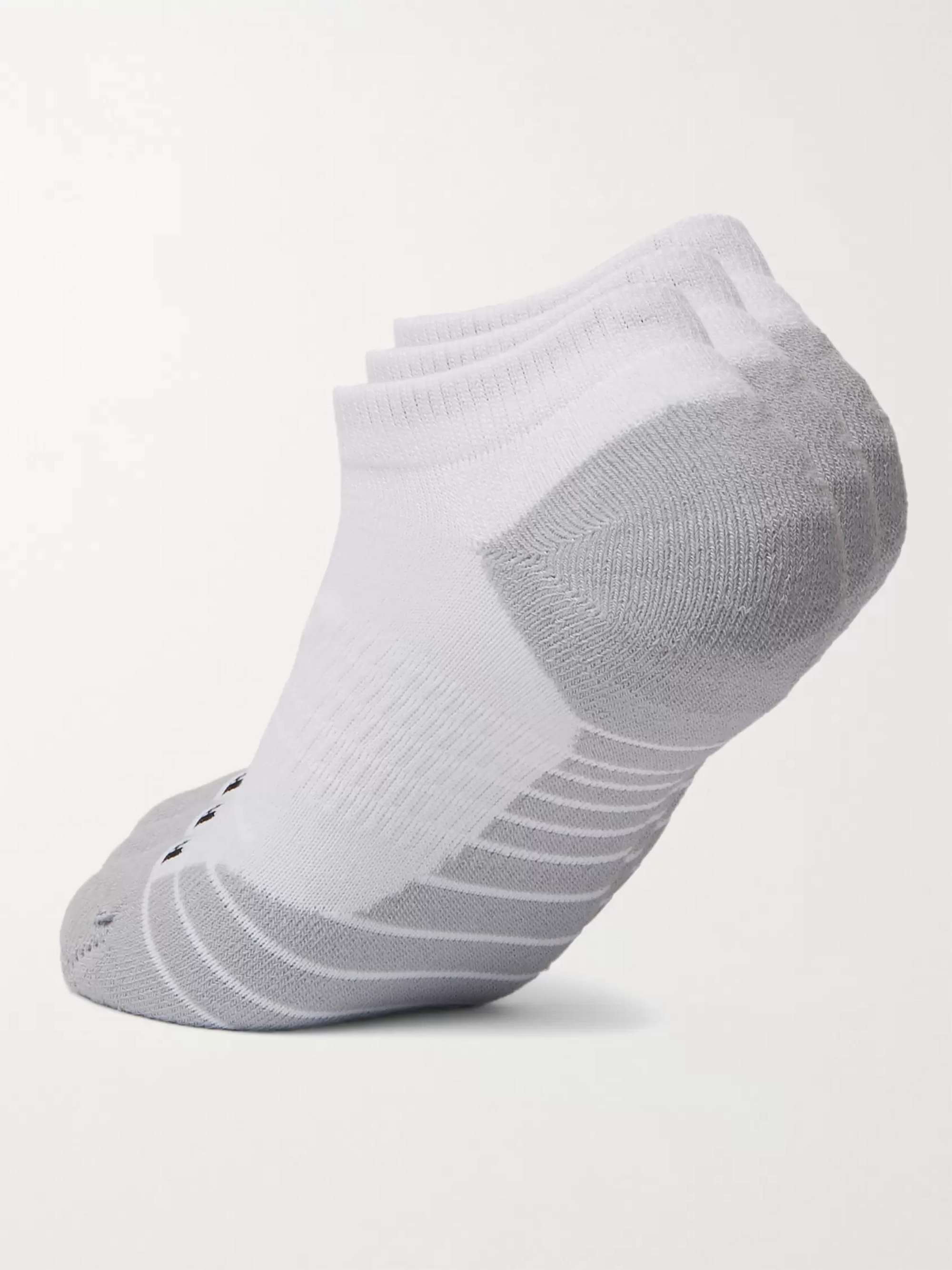 White Three-Pack Everyday Cushioned Dri-FIT No-Show Socks | NIKE TRAINING |  MR PORTER