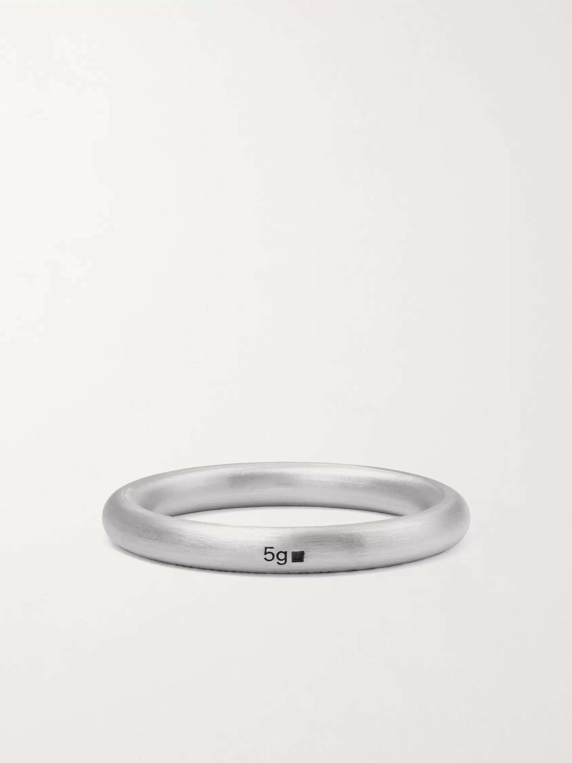 Silver Le 5 Brushed Sterling Silver Ring | LE GRAMME | MR PORTER
