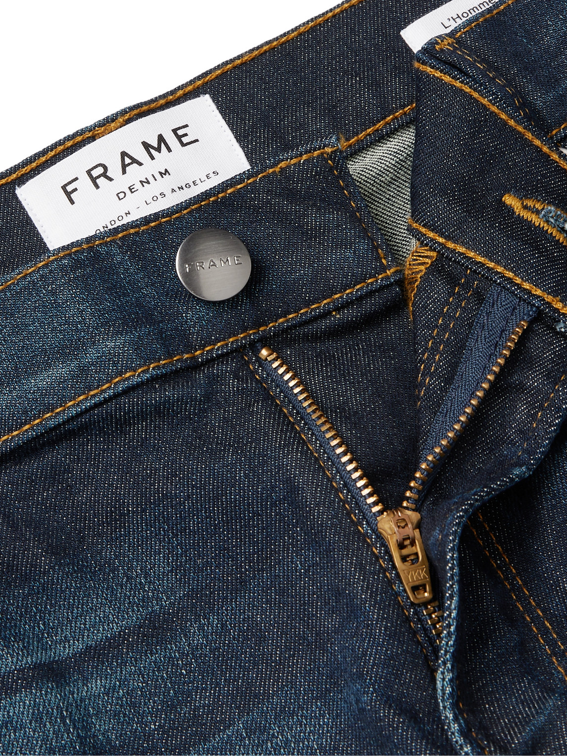 Frame L'homme Skinny-fit Stretch-denim Jeans In Grey | ModeSens