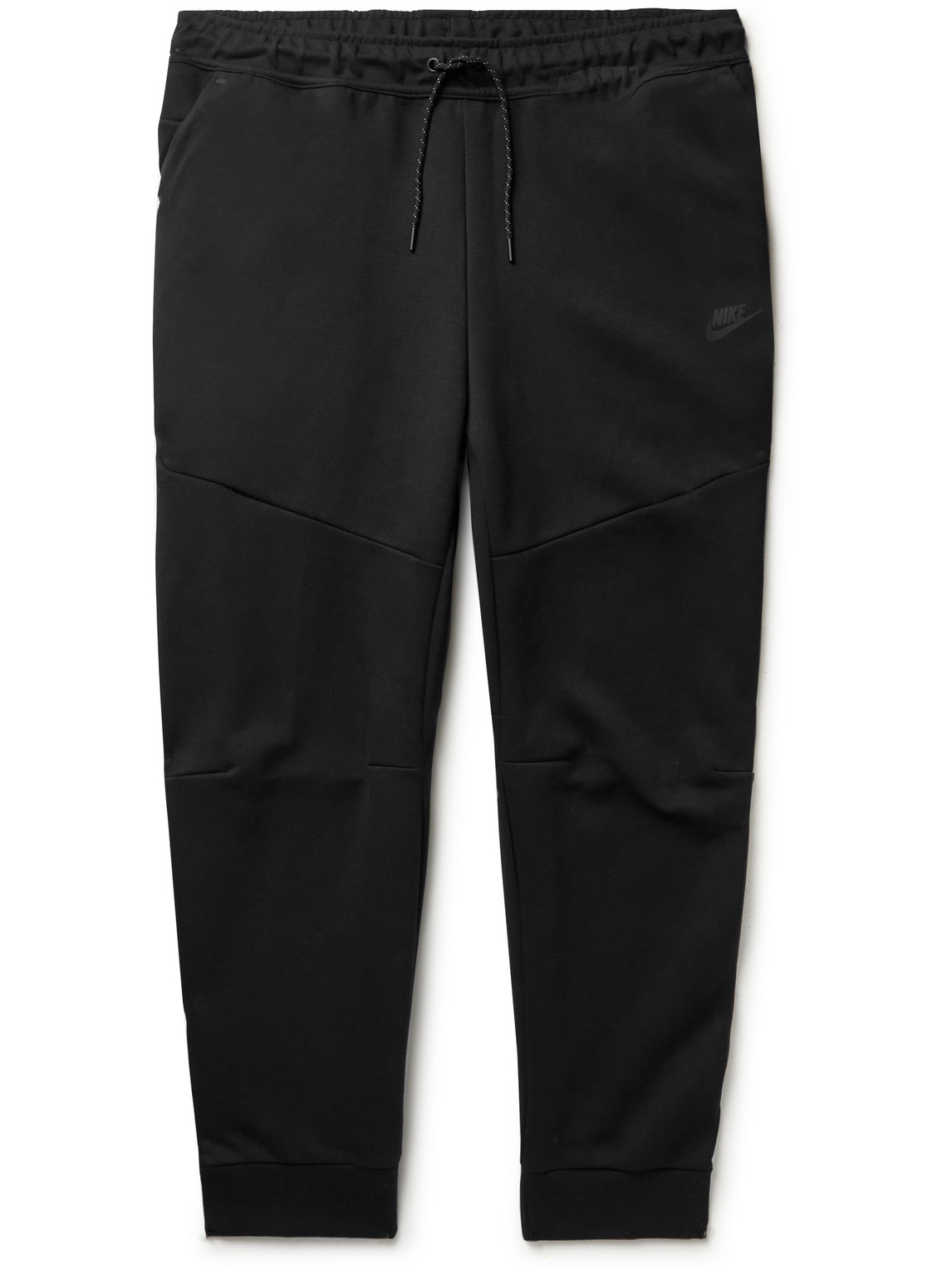 Nike Sportswear Tapered Logo-print Cotton-blend Tech-fleece Sweatpants In  Black | ModeSens