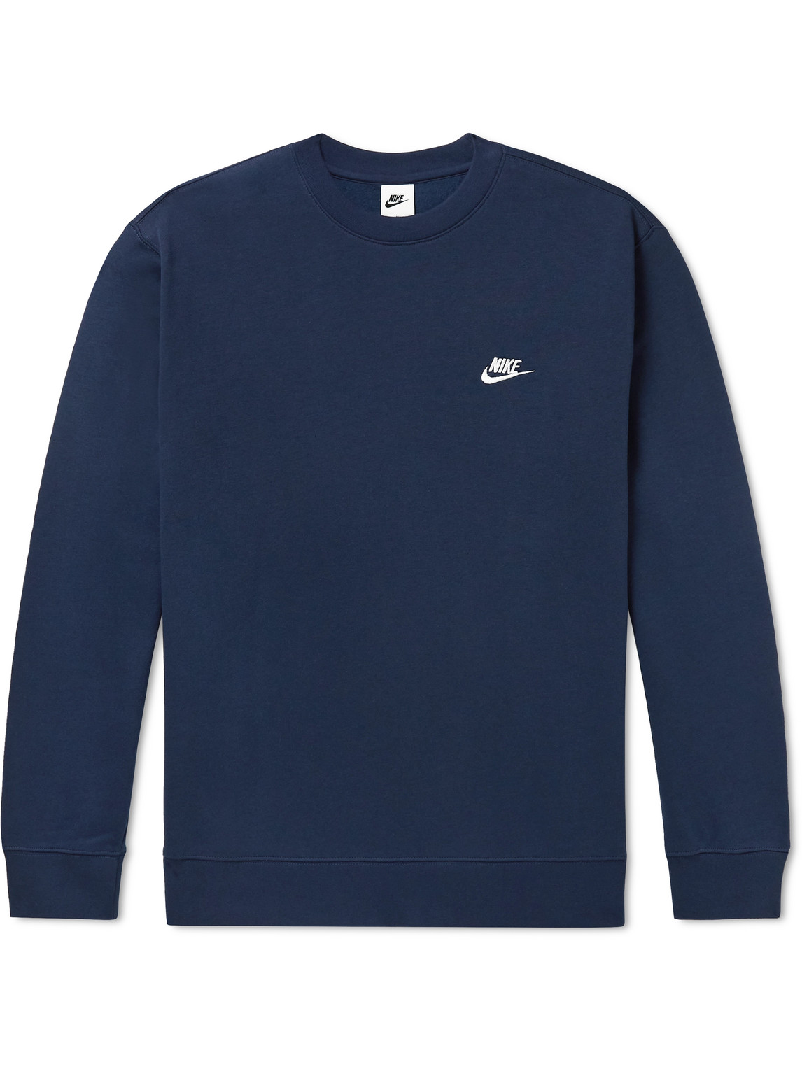 Nike Nsw Logo-embroidered Cotton-blend Jersey Sweatshirt In Unknown