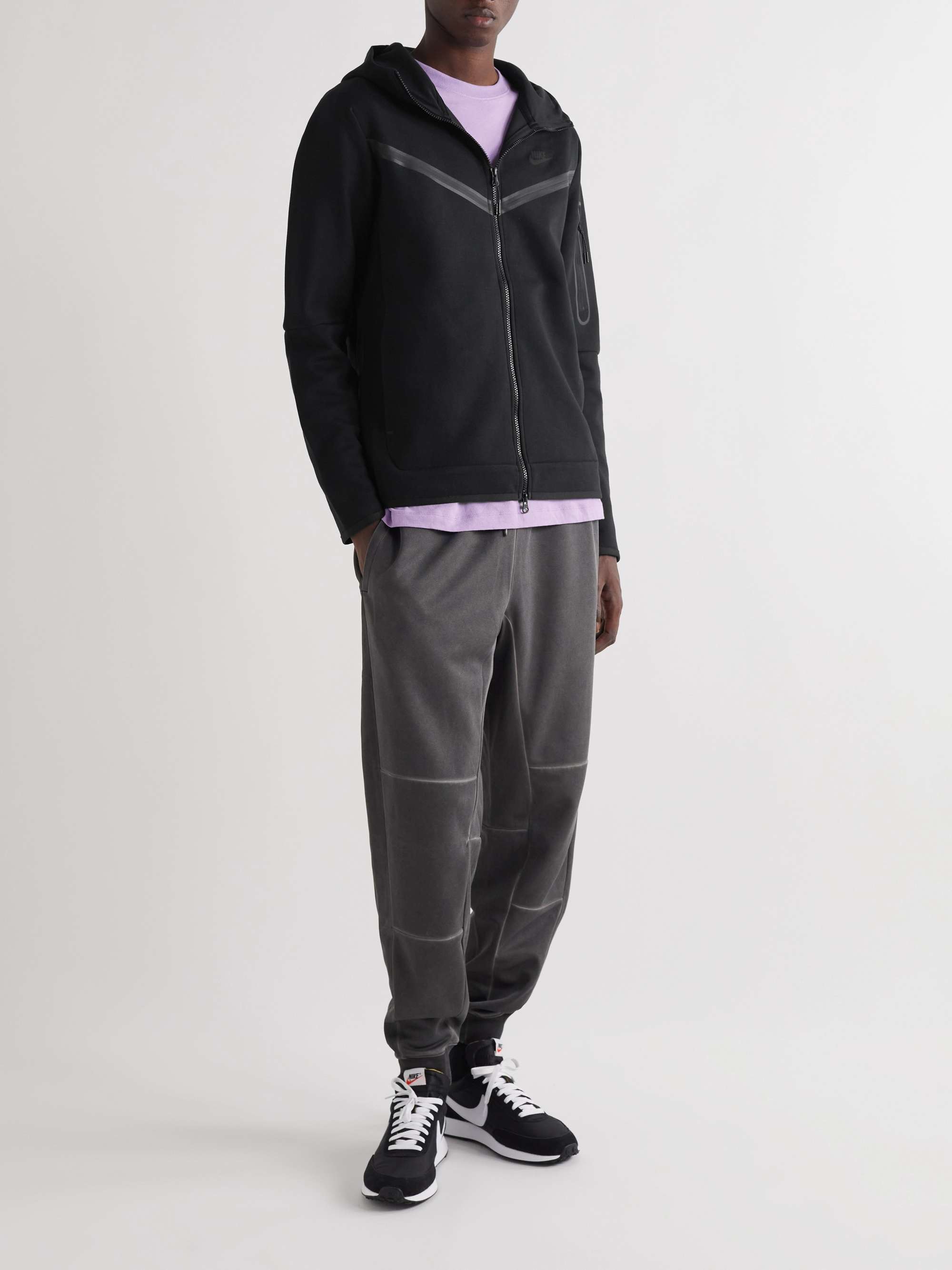 NIKE Sportswear Taped Cotton-Blend Tech Fleece Zip-Up Hoodie for Men | MR  PORTER