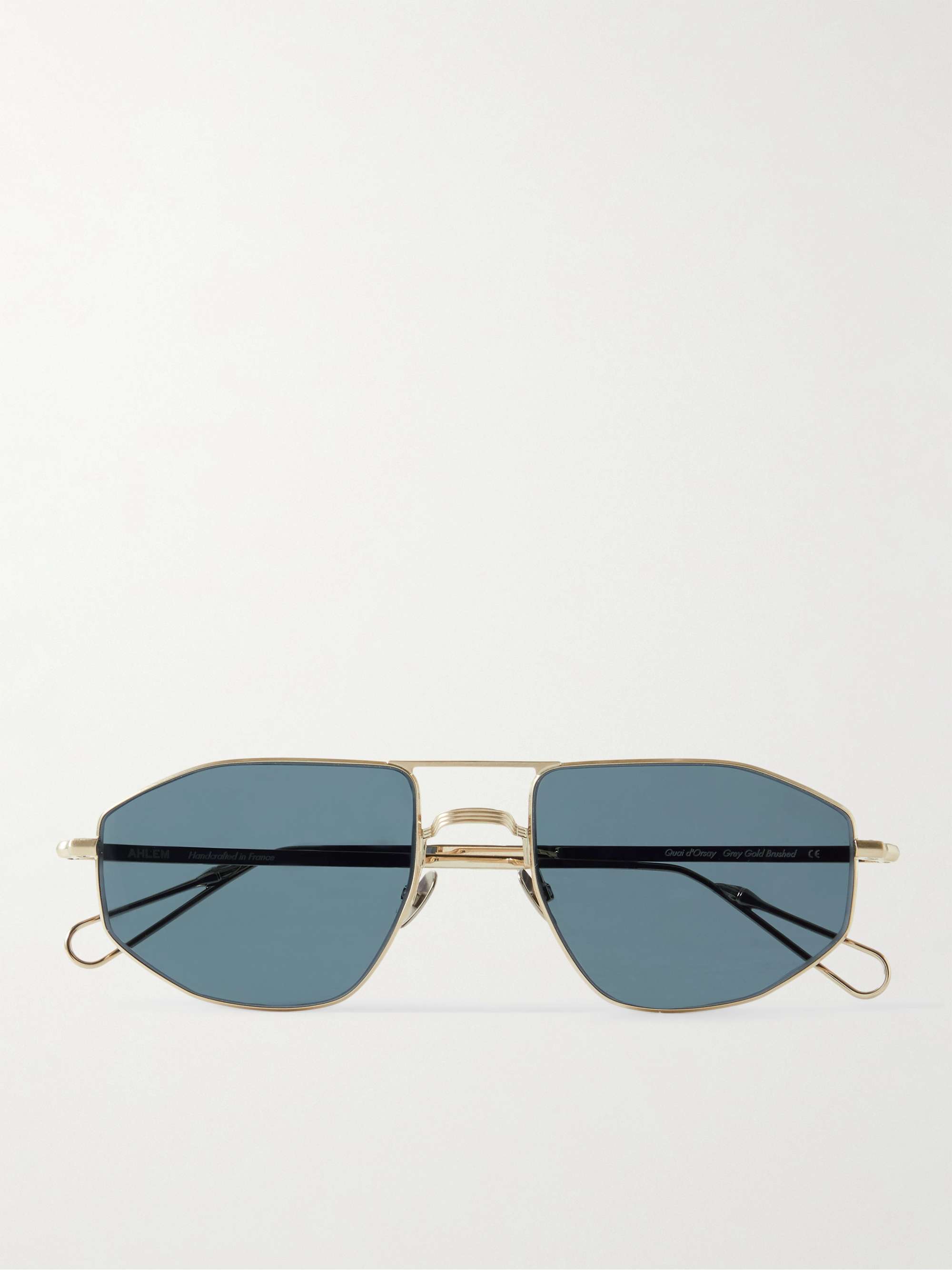 AHLEM Quai d'Orsay Aviator-Style Gold-Plated Sunglasses | MR PORTER