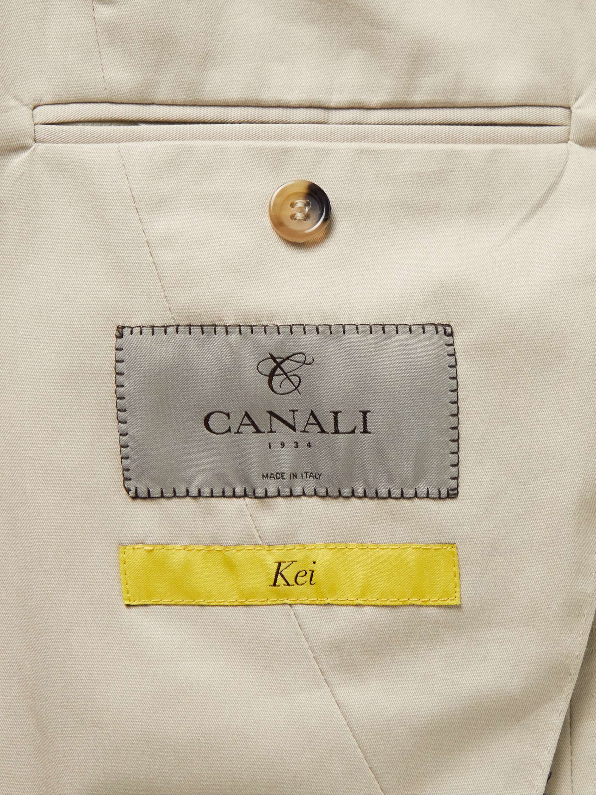 CANALI Kei Slim-Fit Cotton-Blend Twill Suit Jacket for Men | MR PORTER