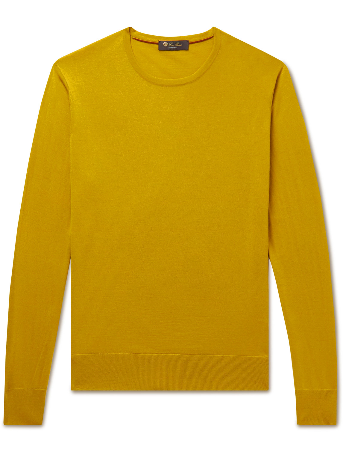 Loro Piana Wish Virgin Wool Sweater In Yellow