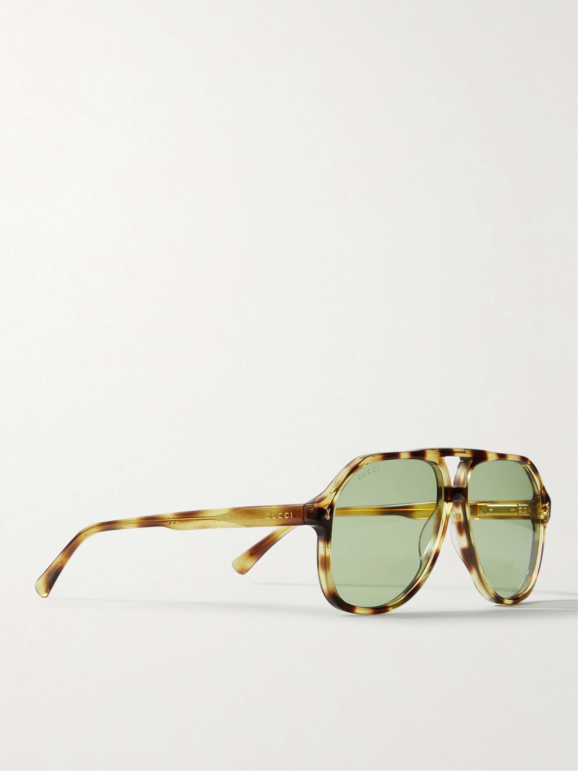 GUCCI EYEWEAR Aviator-Style Tortoiseshell Acetate Sunglasses for Men | MR  PORTER