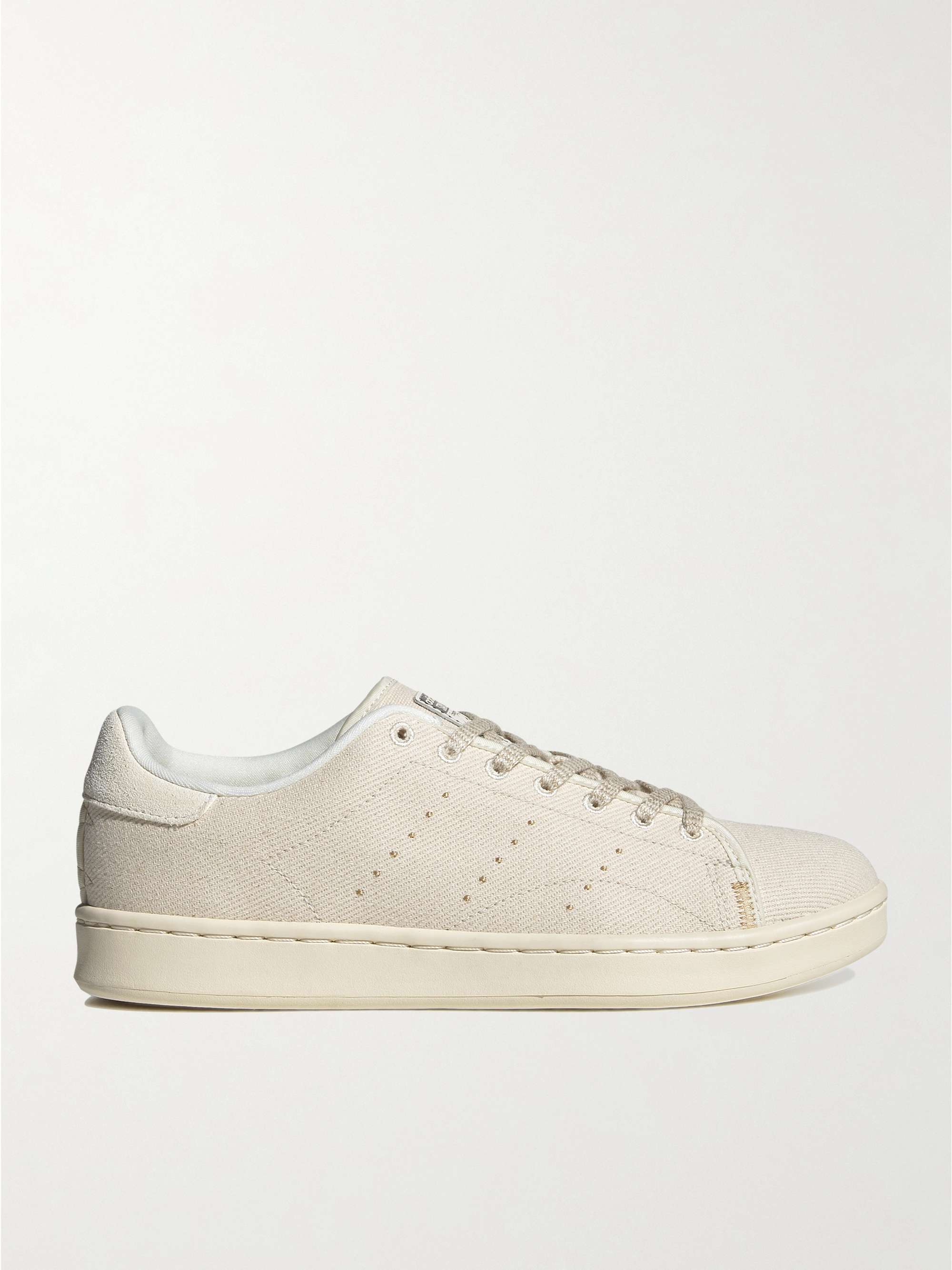 ADIDAS ORIGINALS Stan Smith H Organic Cotton-Twill and Suede Sneakers | MR  PORTER