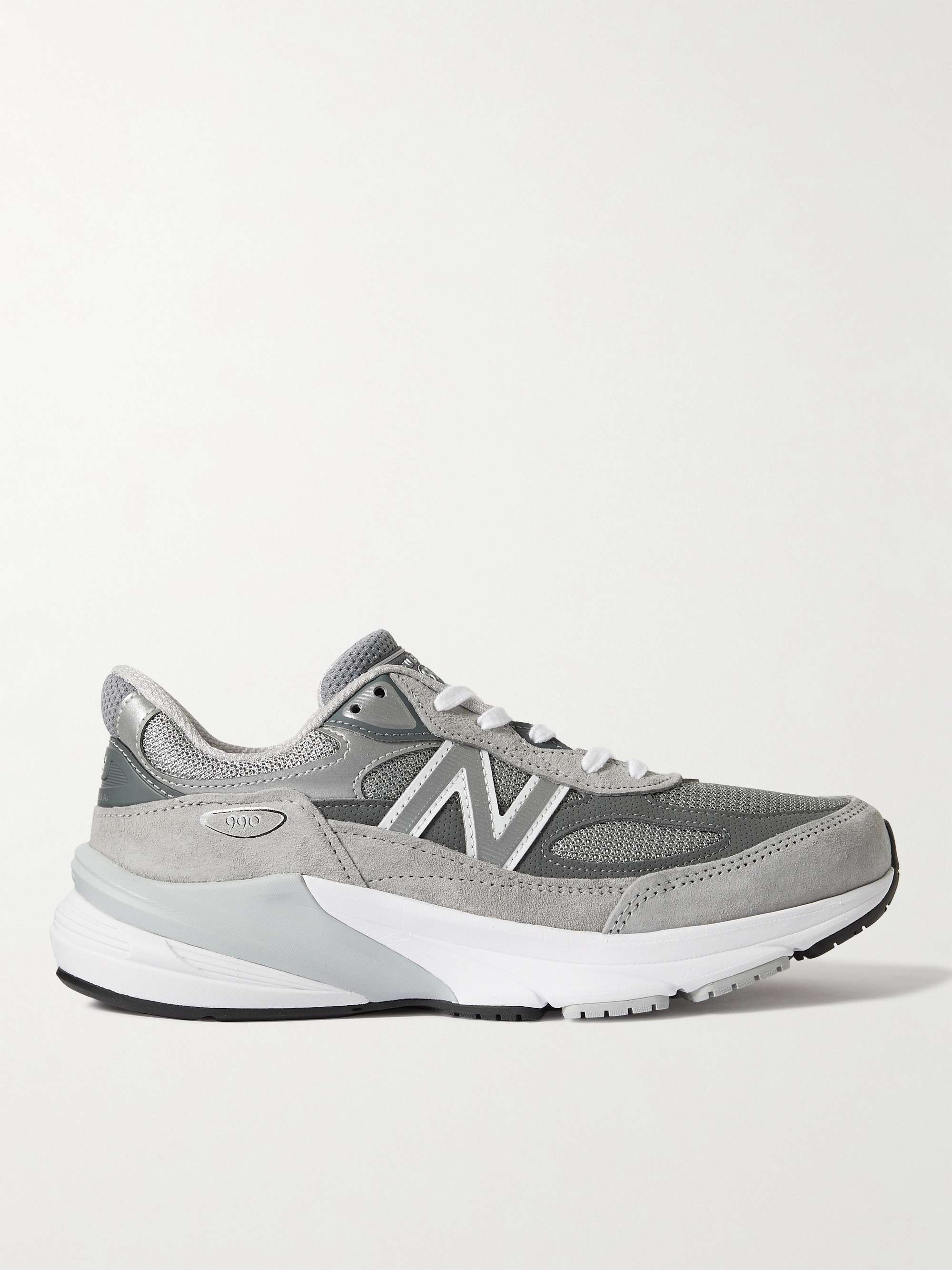 NEW BALANCE 990 V6 Leather-Trimmed Suede and Mesh Sneakers for Men | MR  PORTER