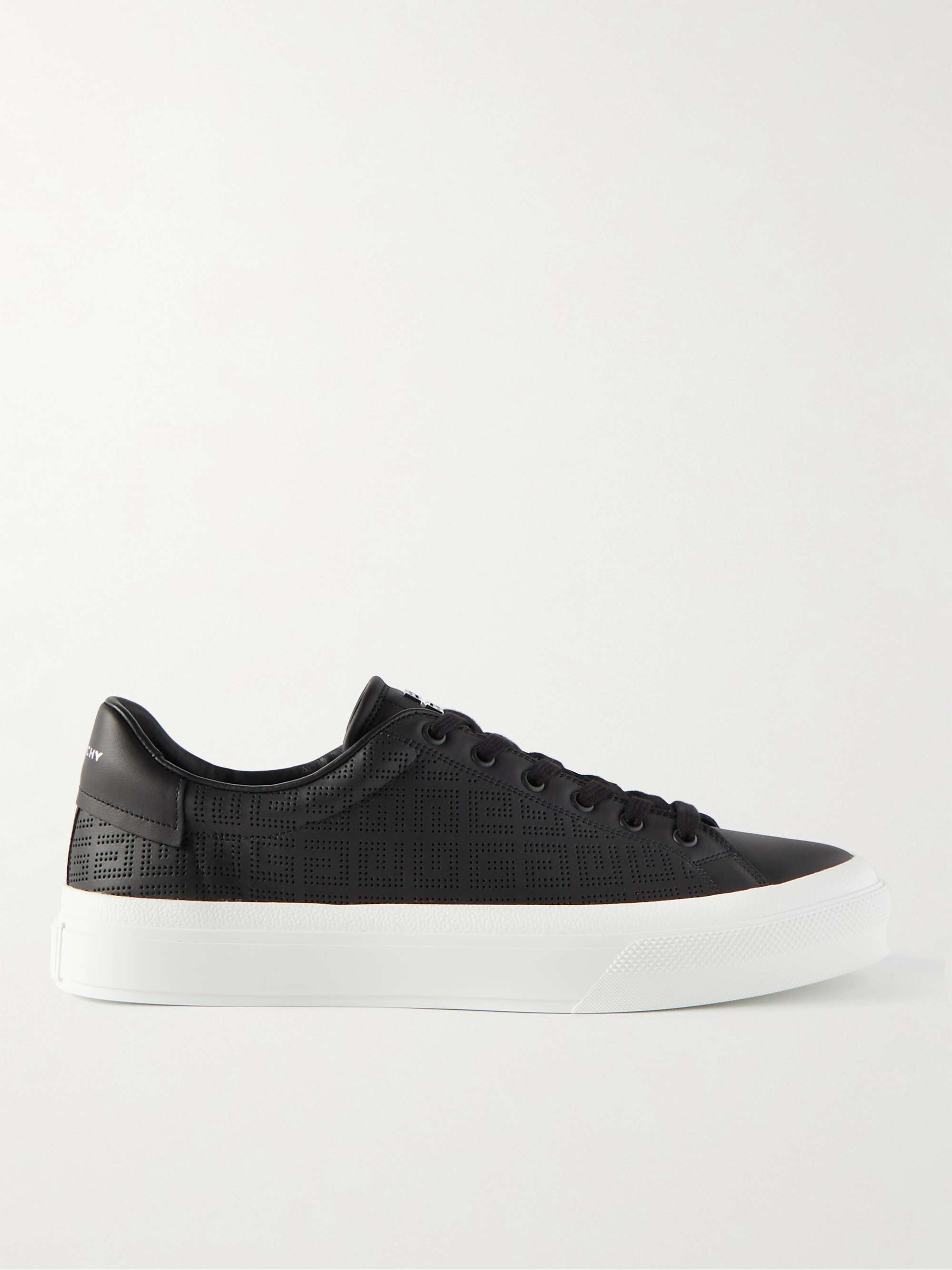 GIVENCHY Perforated Leather Sneakers for Men | MR PORTER