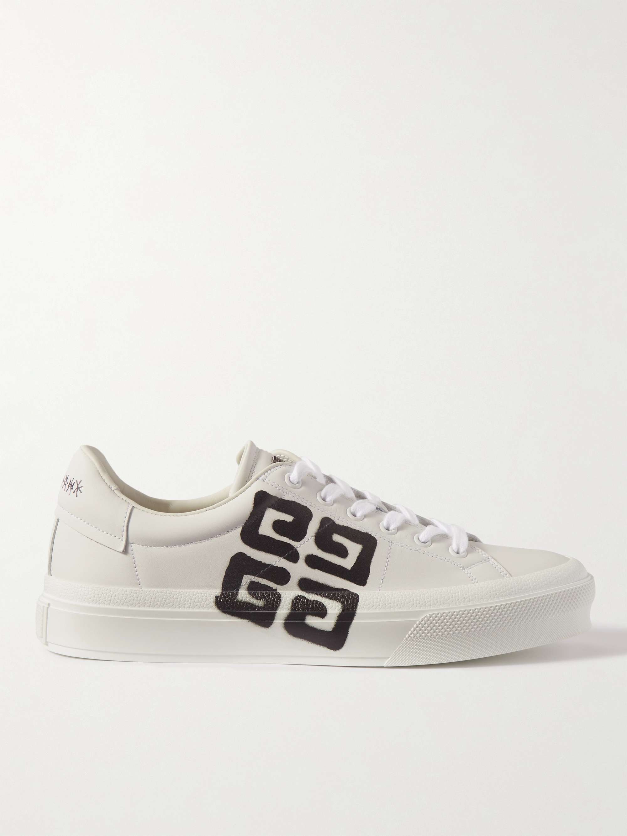GIVENCHY + Chito City Sport Logo-Print Leather Sneakers | MR PORTER