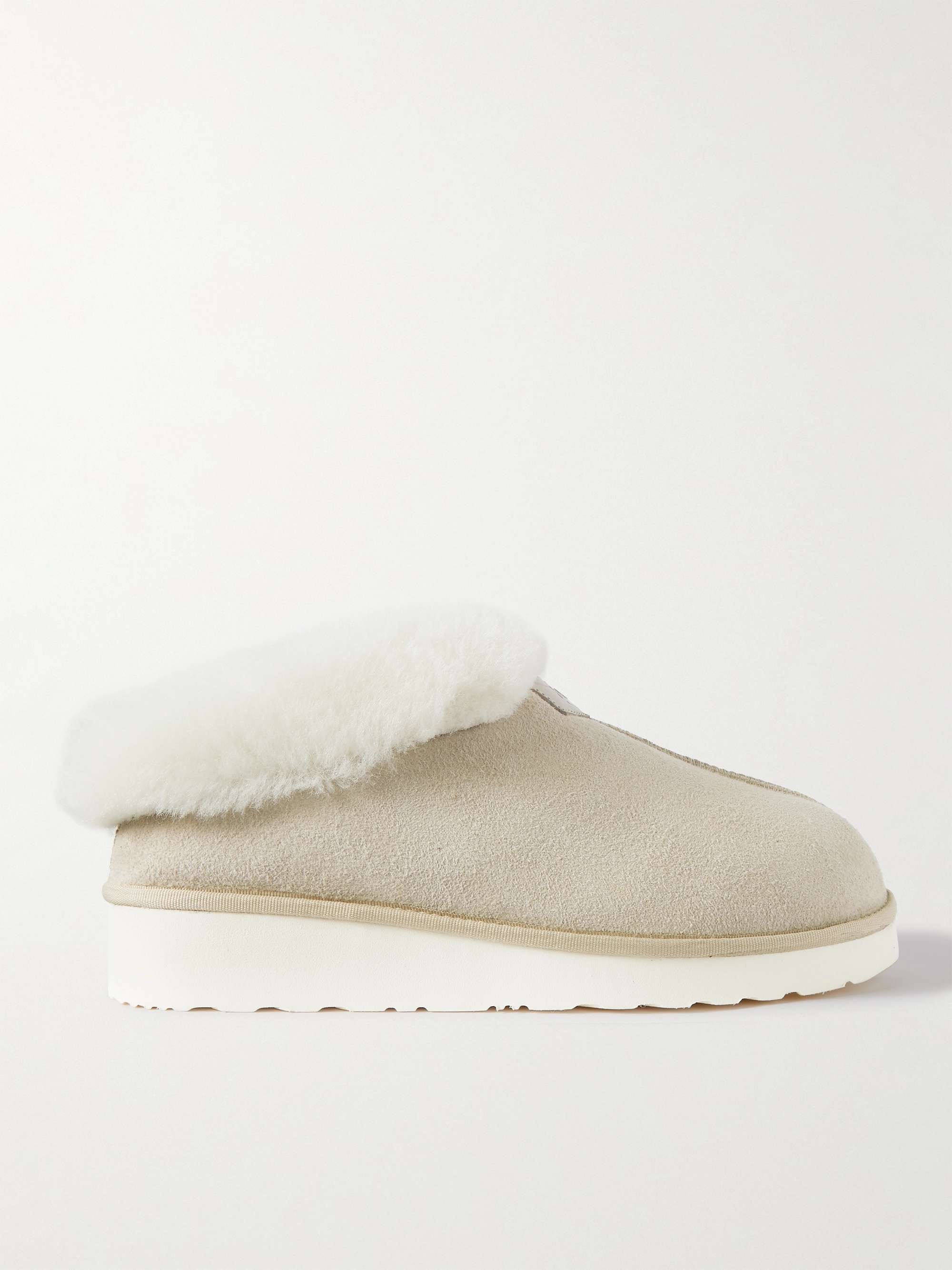 GRENSON Wyeth Shearling-Lined Suede Slippers for Men | MR PORTER