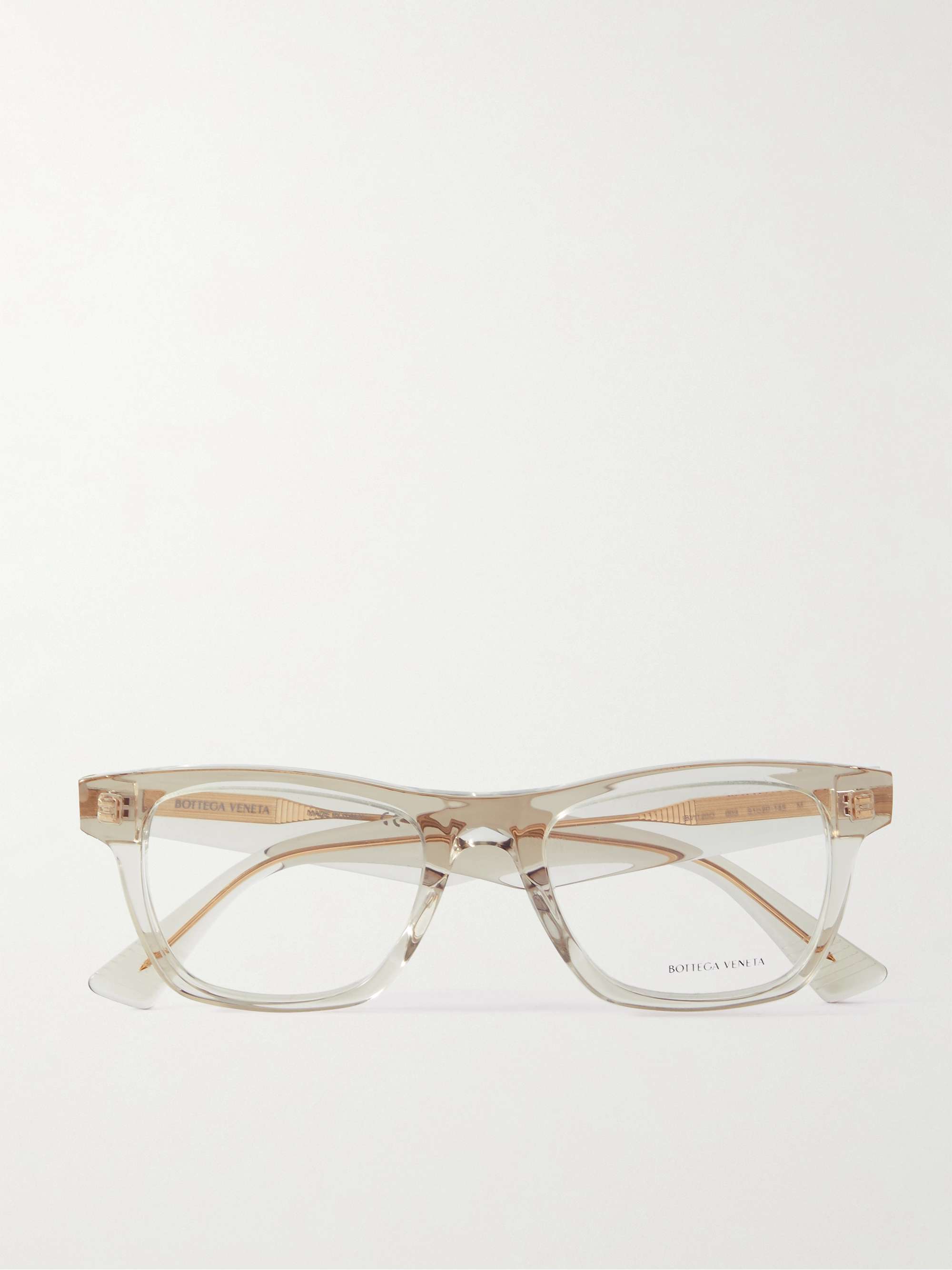 Beige Square-Frame Acetate Optical Glasses | BOTTEGA VENETA EYEWEAR | MR  PORTER