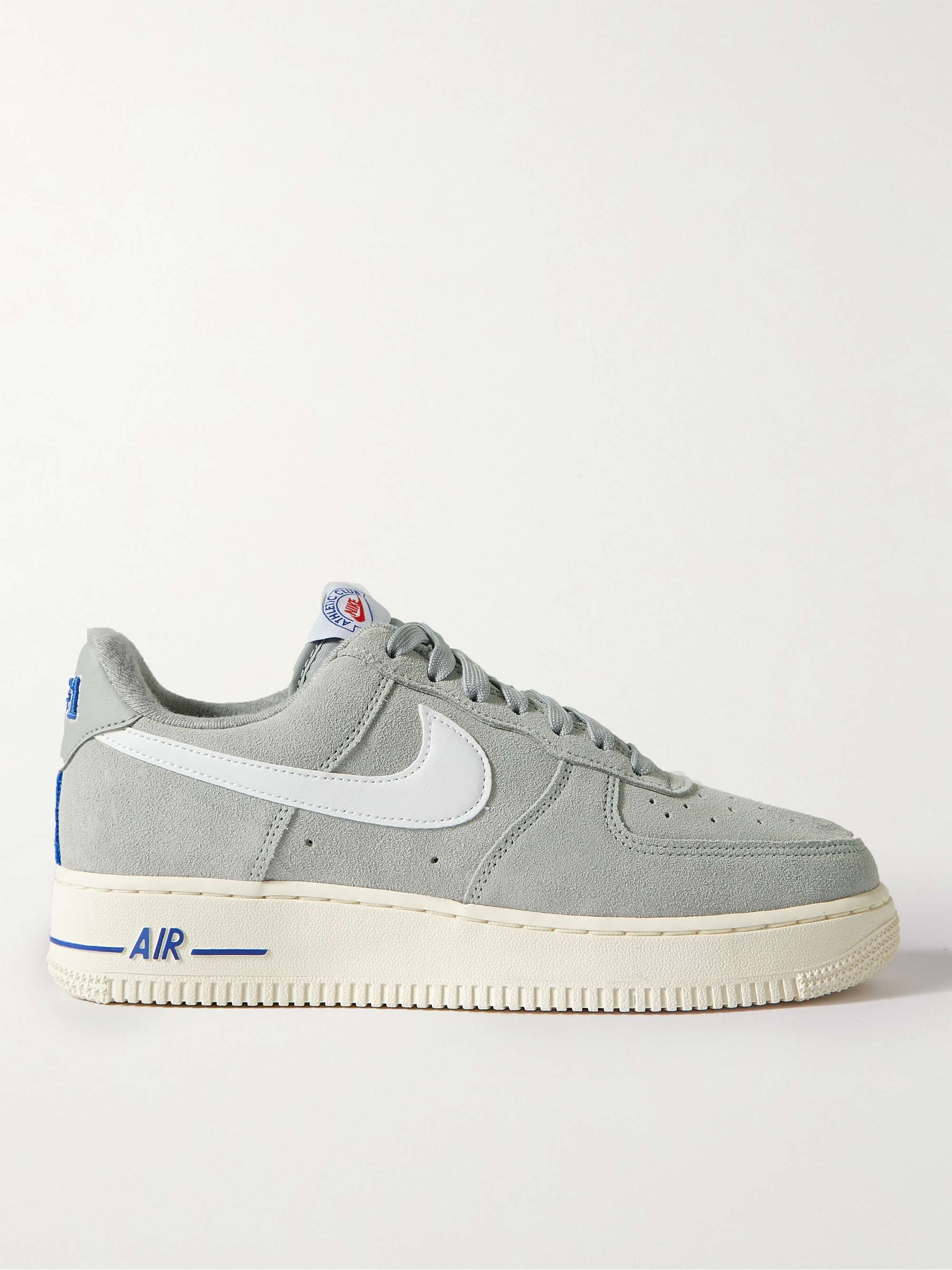 NIKE Air Force 1 Leather-Trimmed Suede Sneakers for Men | MR PORTER