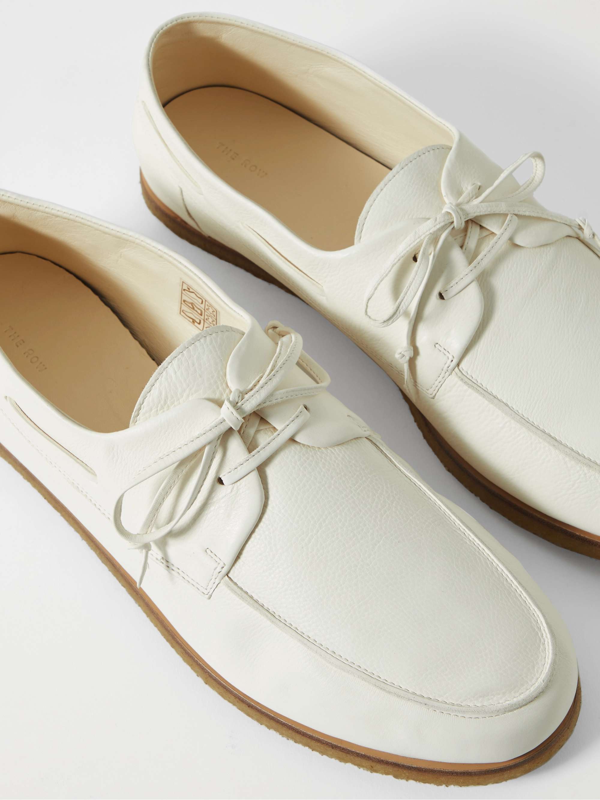THE ROW Sailor Full-Grain Leather Boat Shoes | MR PORTER