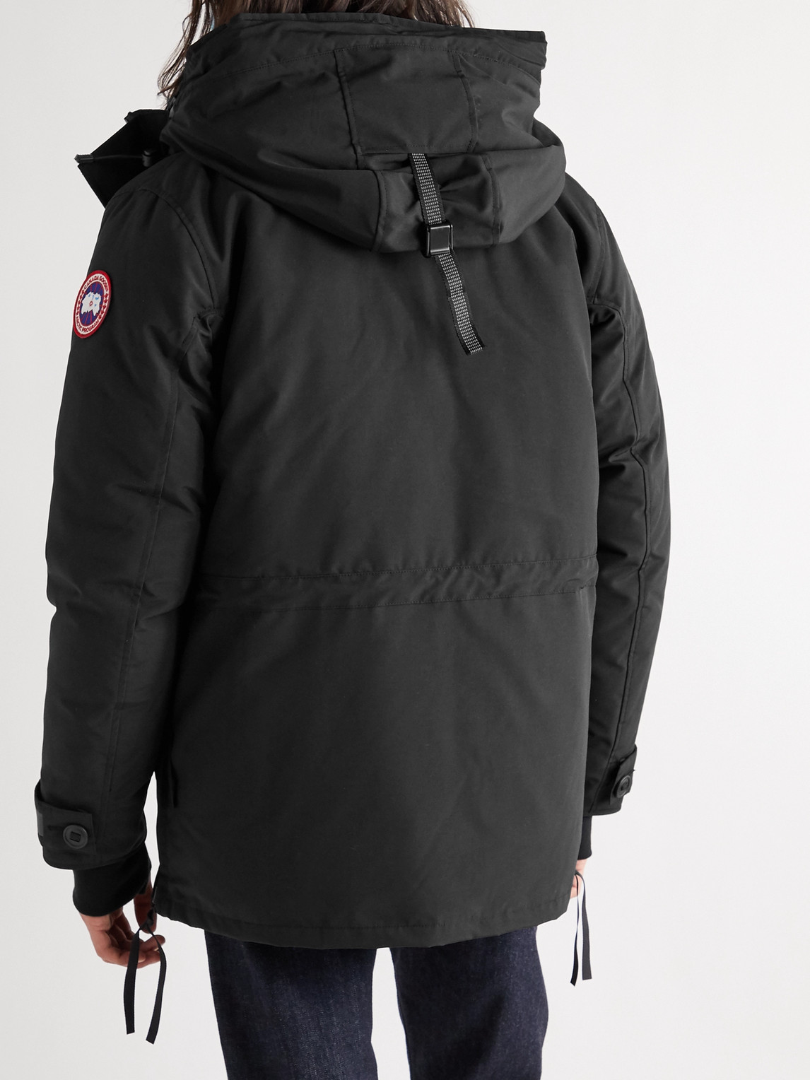 Shop Canada Goose Toronto Nylon Hooded Down Jacket In Black