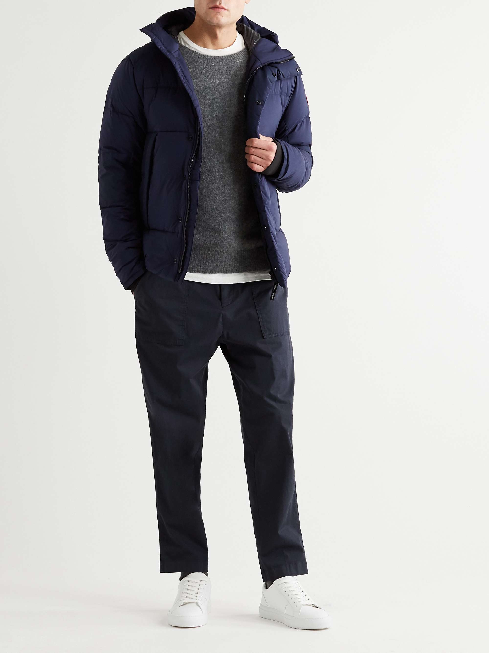 Navy Armstrong Packable Quilted Nylon-Ripstop Hooded Down Jacket | CANADA  GOOSE | MR PORTER