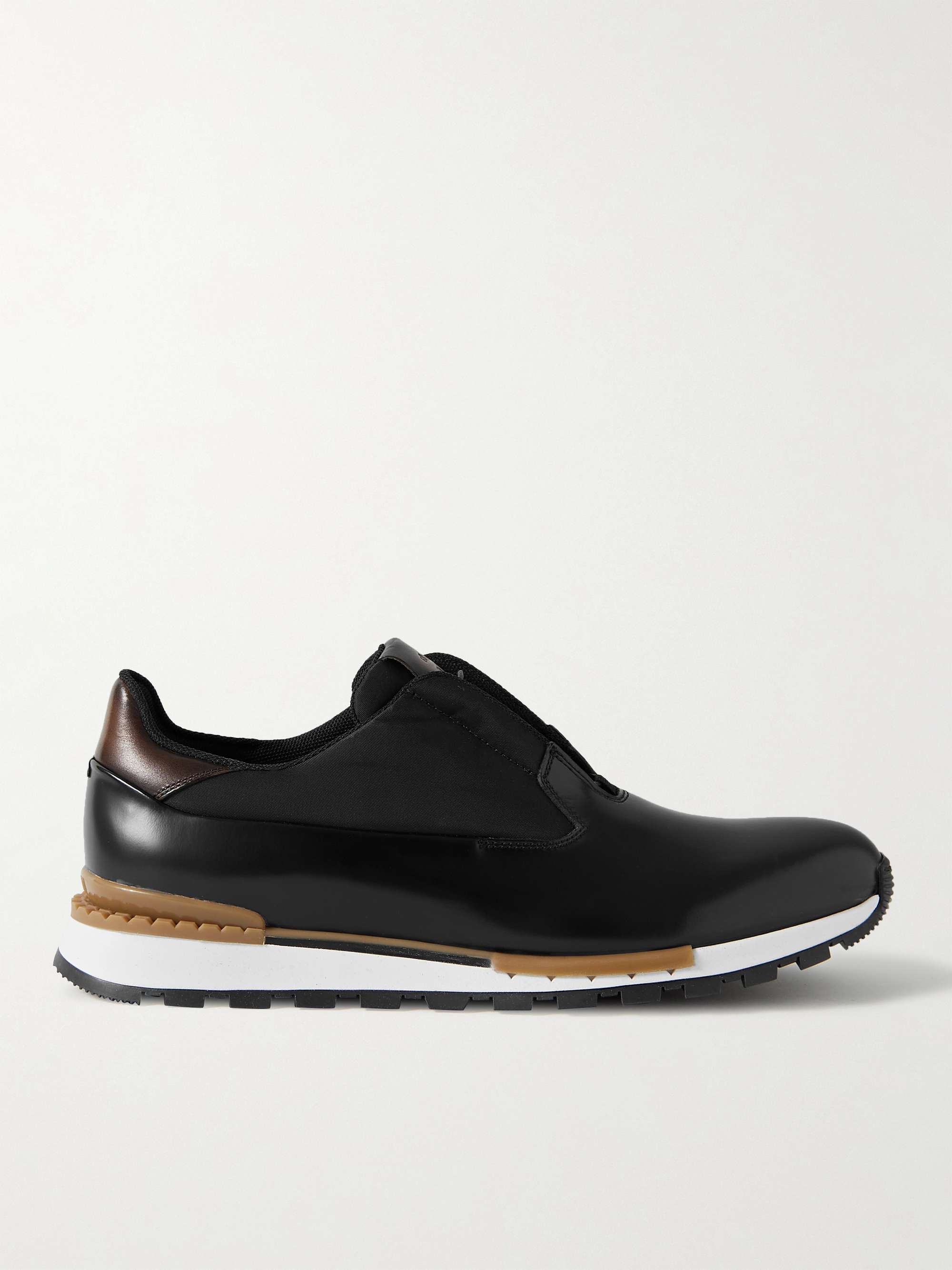 BERLUTI Fast Track Torino Leather and Shell Sneakers for Men