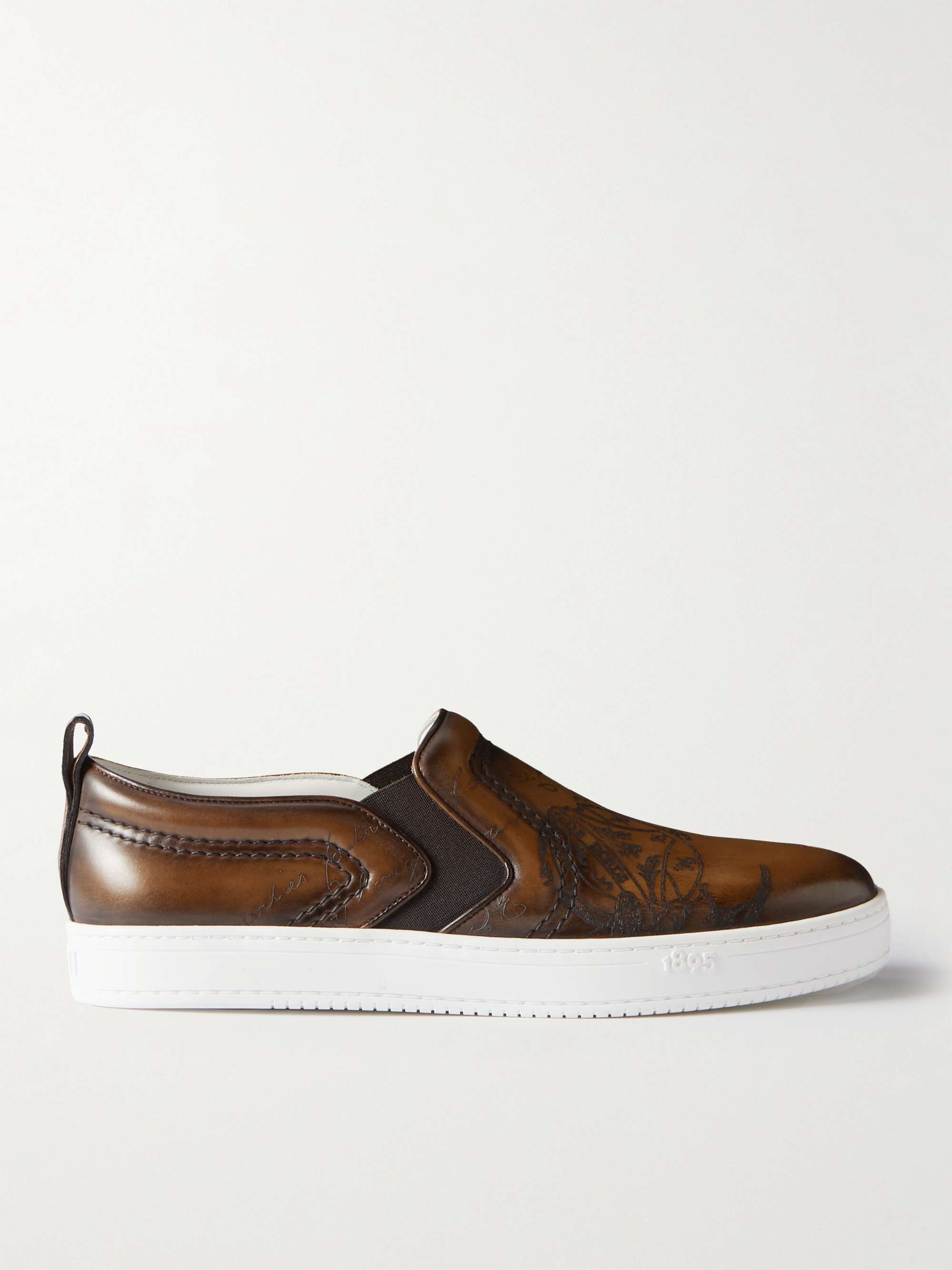 Venezia Leather Slip-On Sneakers for Men | PORTER