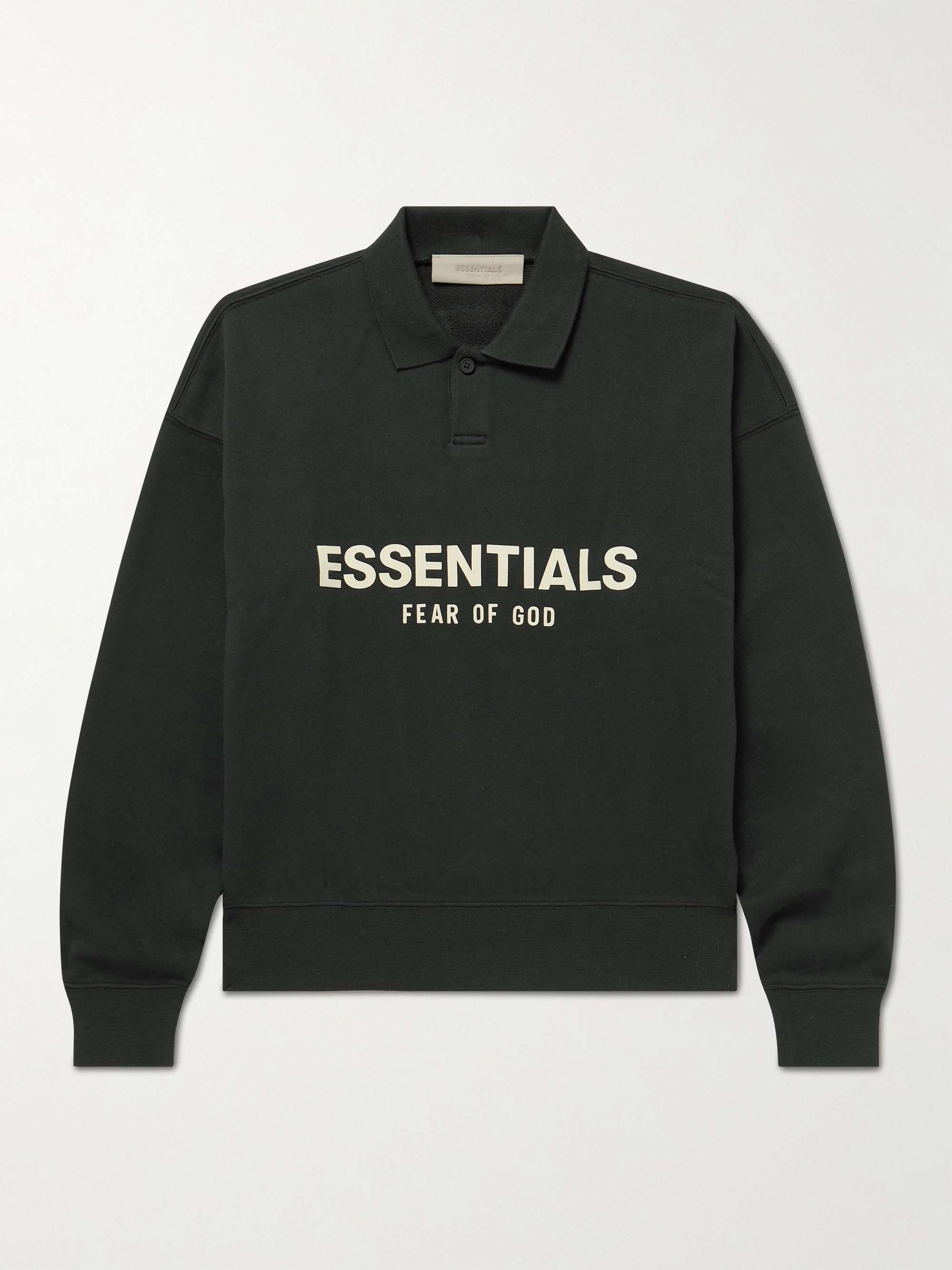 Essentials Hoodie Stretch Limo Black Front/Back Logo – The Hype