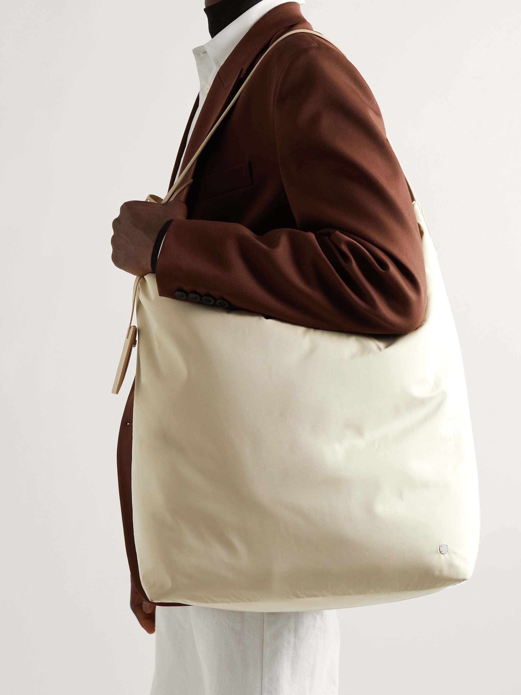 Leather-Trimmed Nylon-Shell Tote Bag | MR PORTER