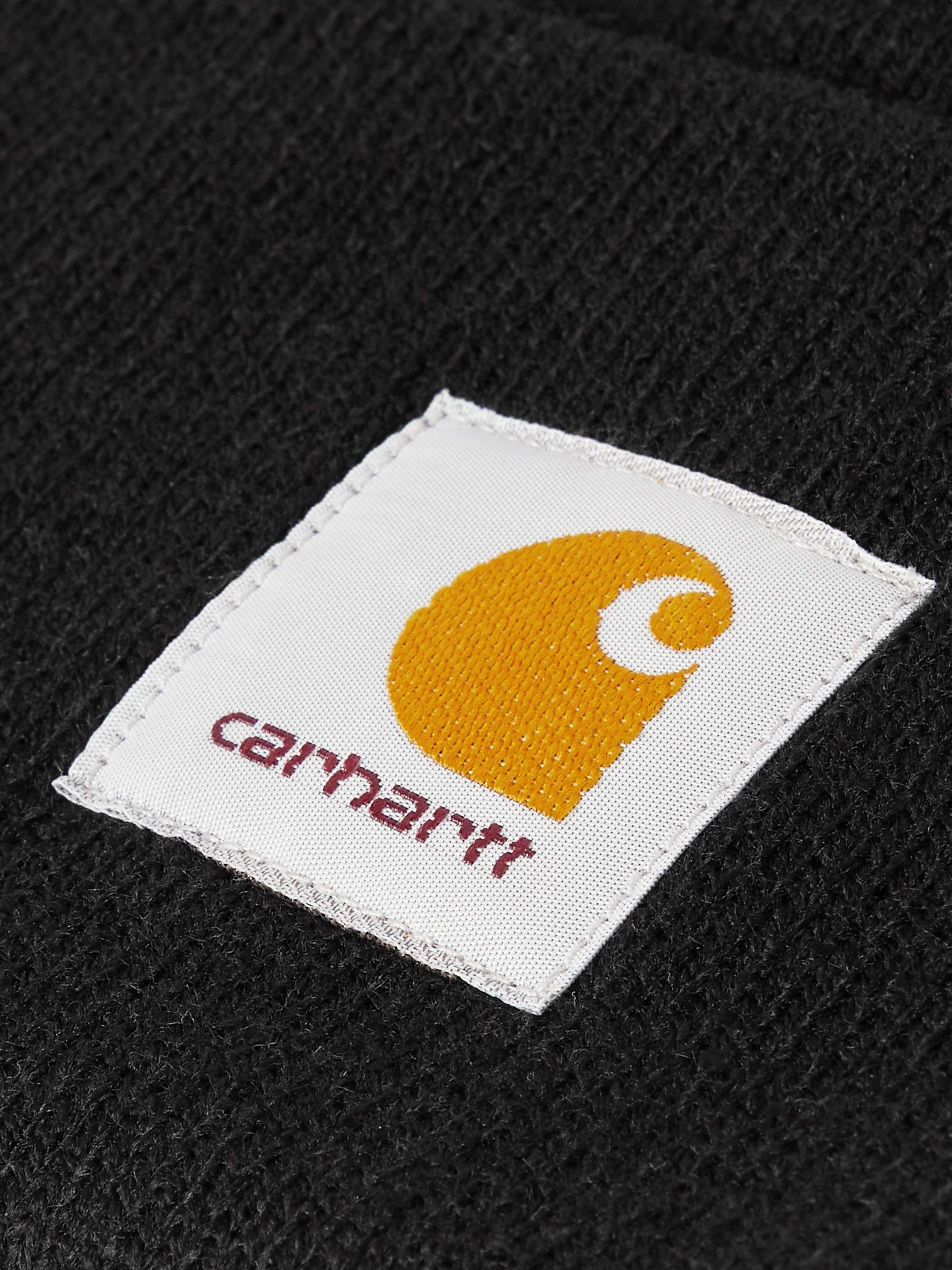 CARHARTT WIP Logo-Appliquéd Ribbed-Knit Beanie | MR PORTER