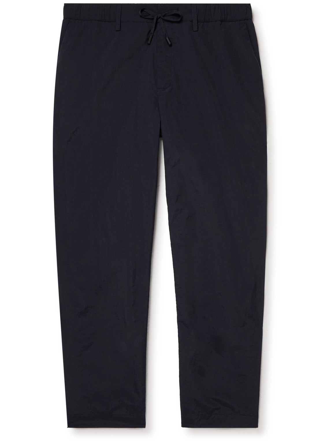 Kelso Cropped Straight-Leg Cotton-Blend Shell Drawstring Trousers